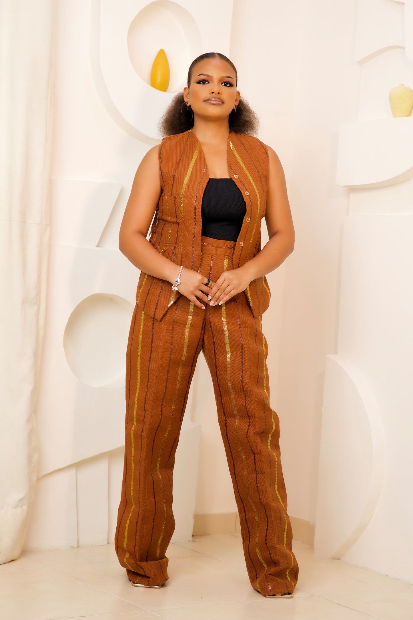 Amani Aso-Oke Pants And jacket 2-Piece set