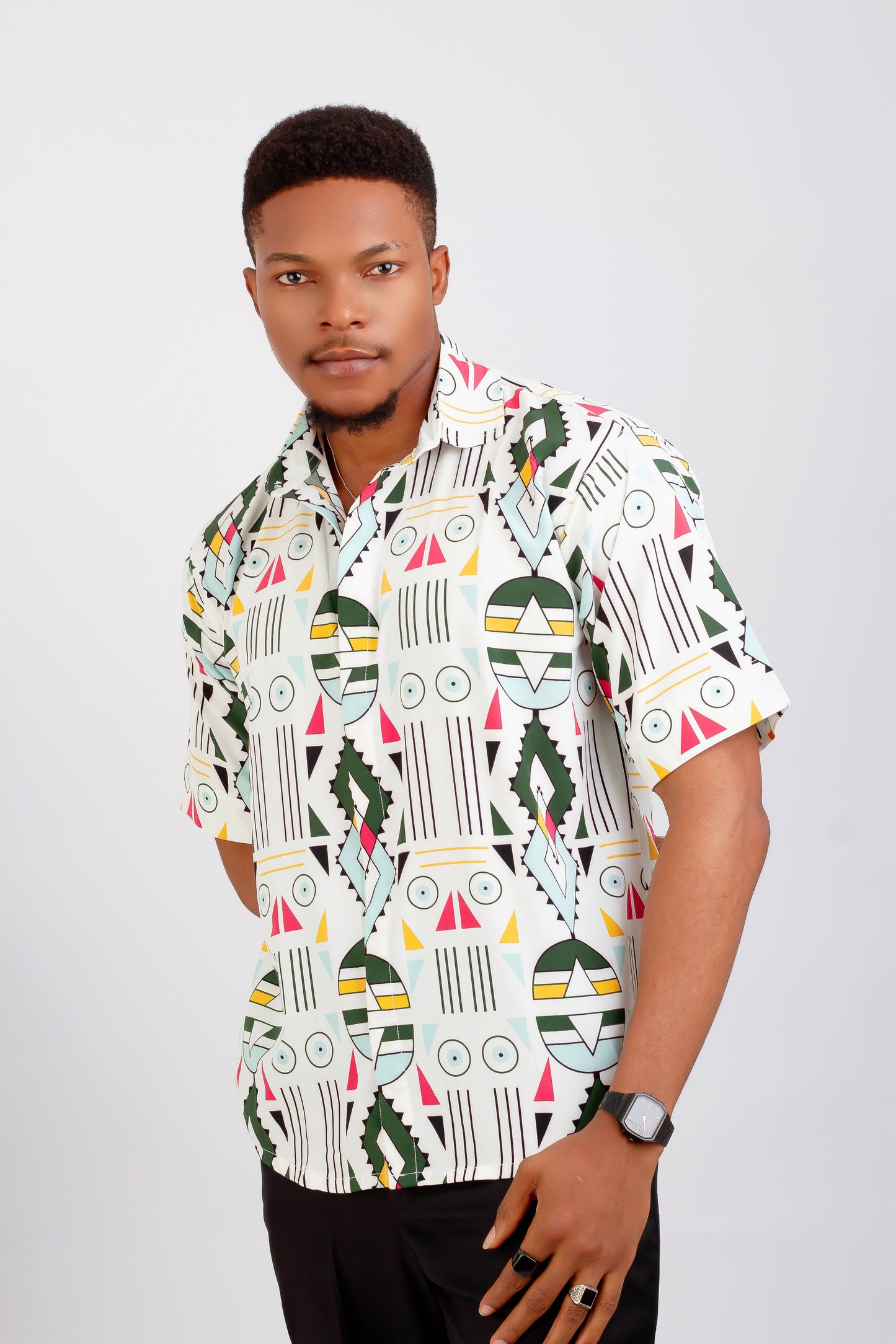 Anika  Men African Print Shirt