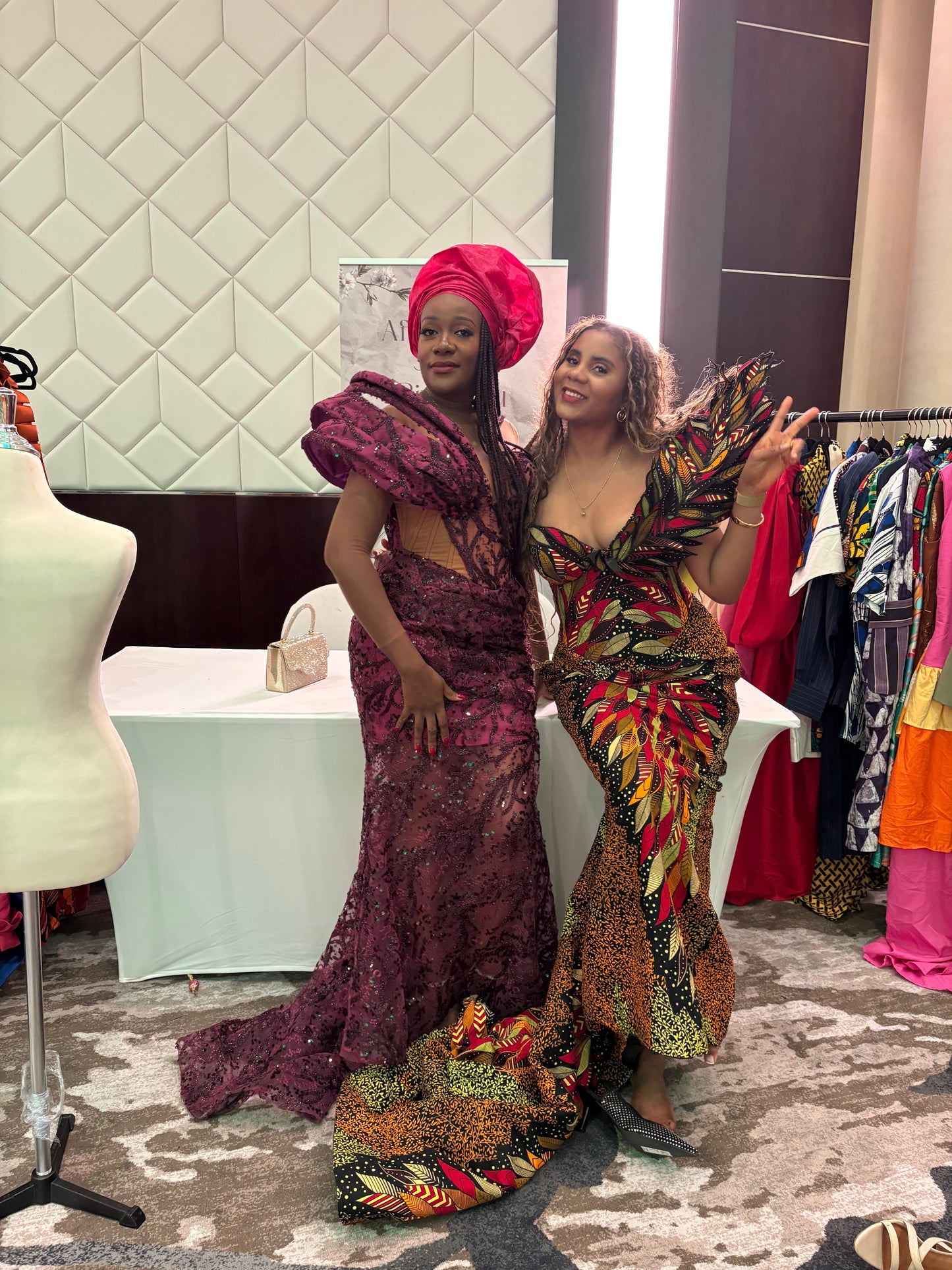 Dessy Couture African Print Dress