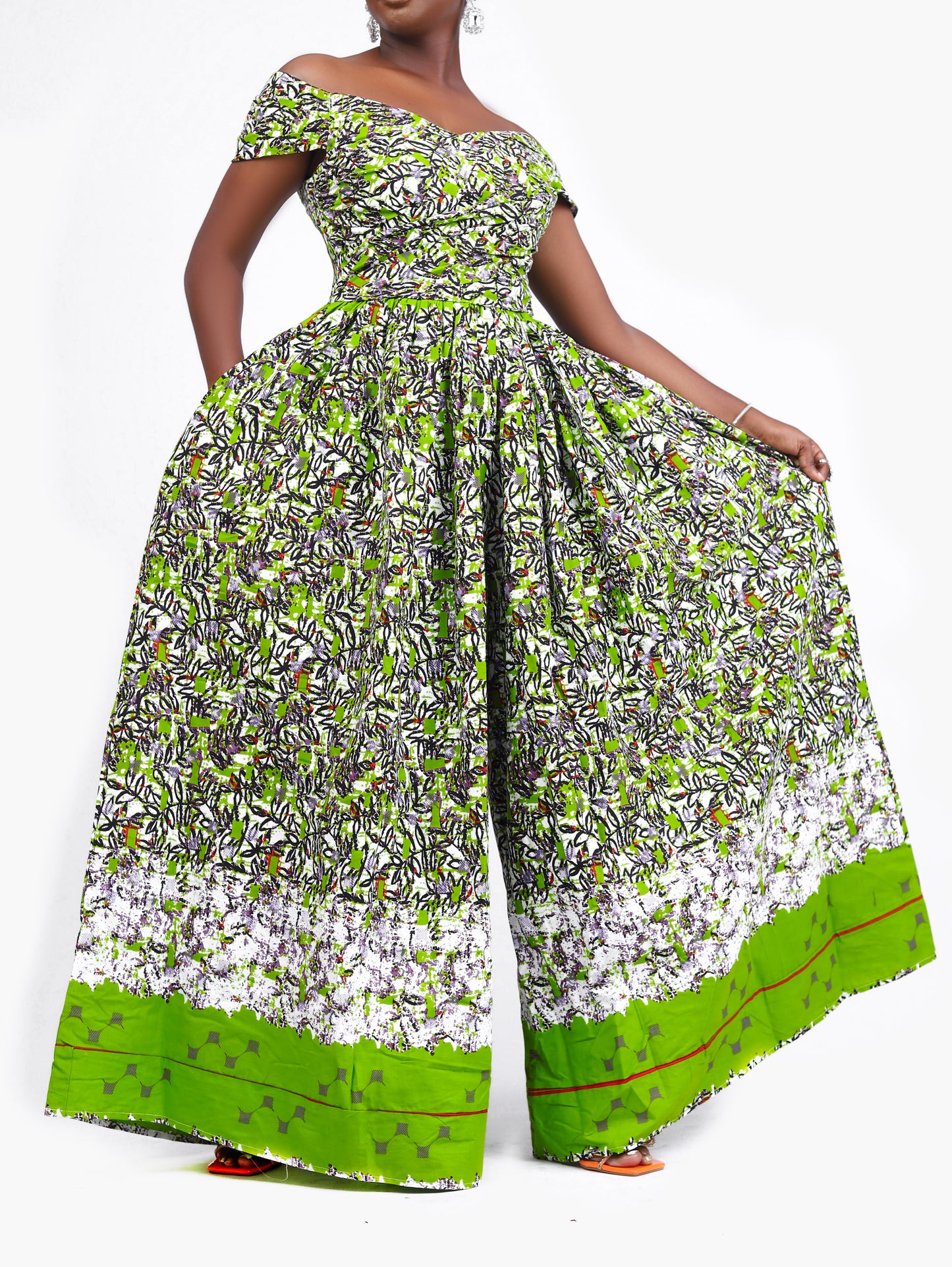 African Print palazzo jumpsuit Shop on Afrothrone