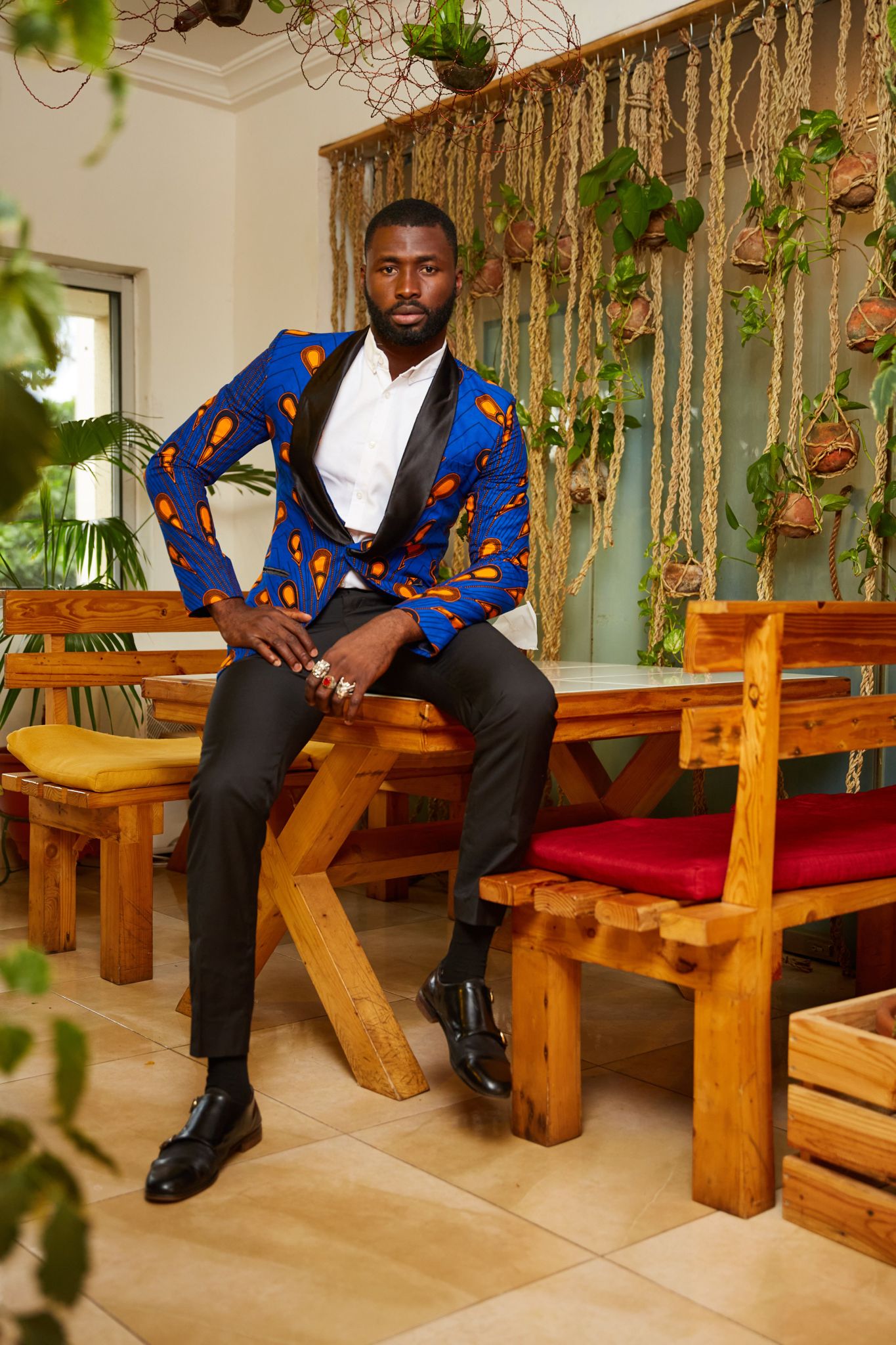 Ozo Men African Print Jacket