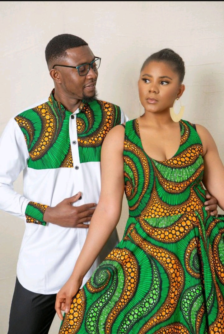Chenemi Maxi African Print Dress