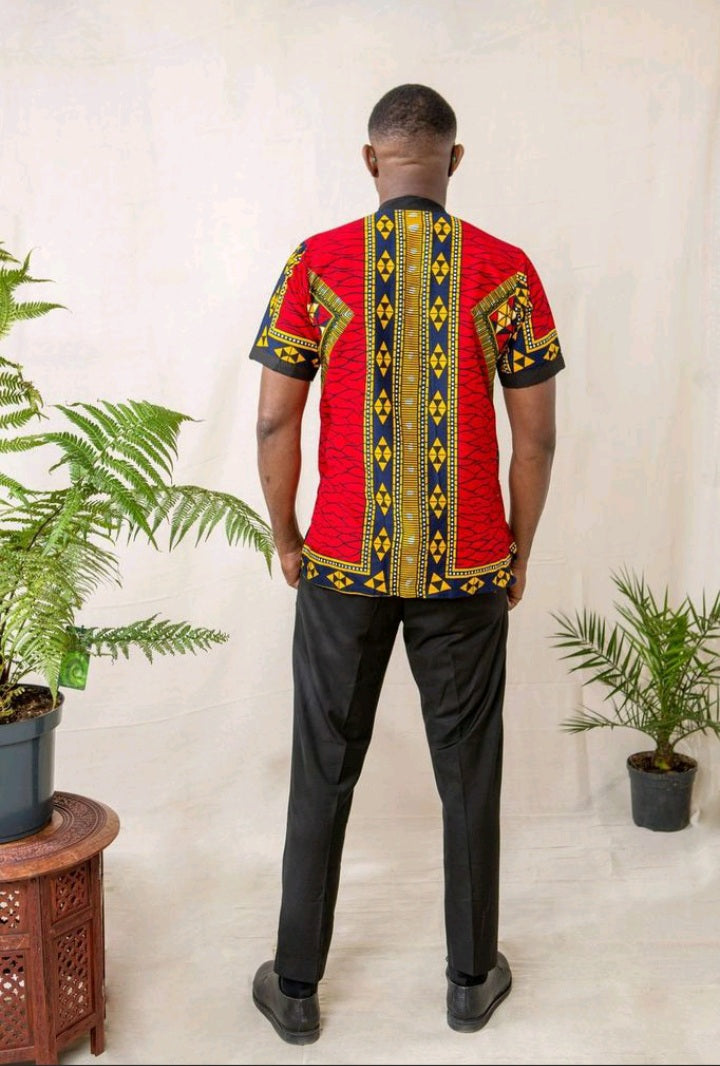 Ifeanyi Men African Print Shirt