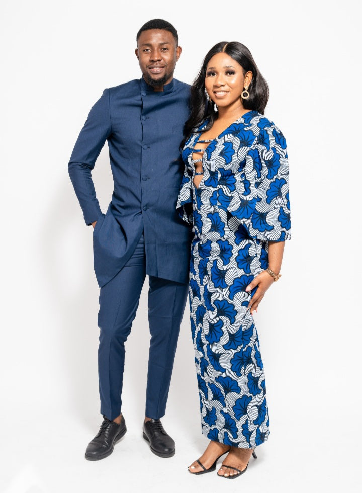 Uche Men African Print 2 Piece Pants And Top Set