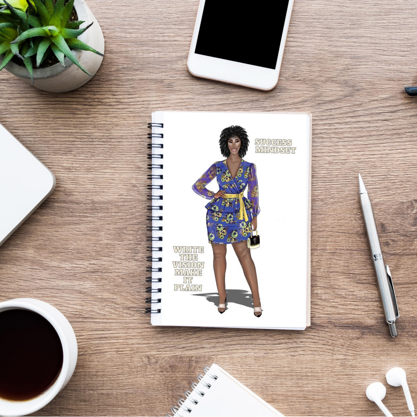 Wire notebook/Journal, with inspirational message in cover.