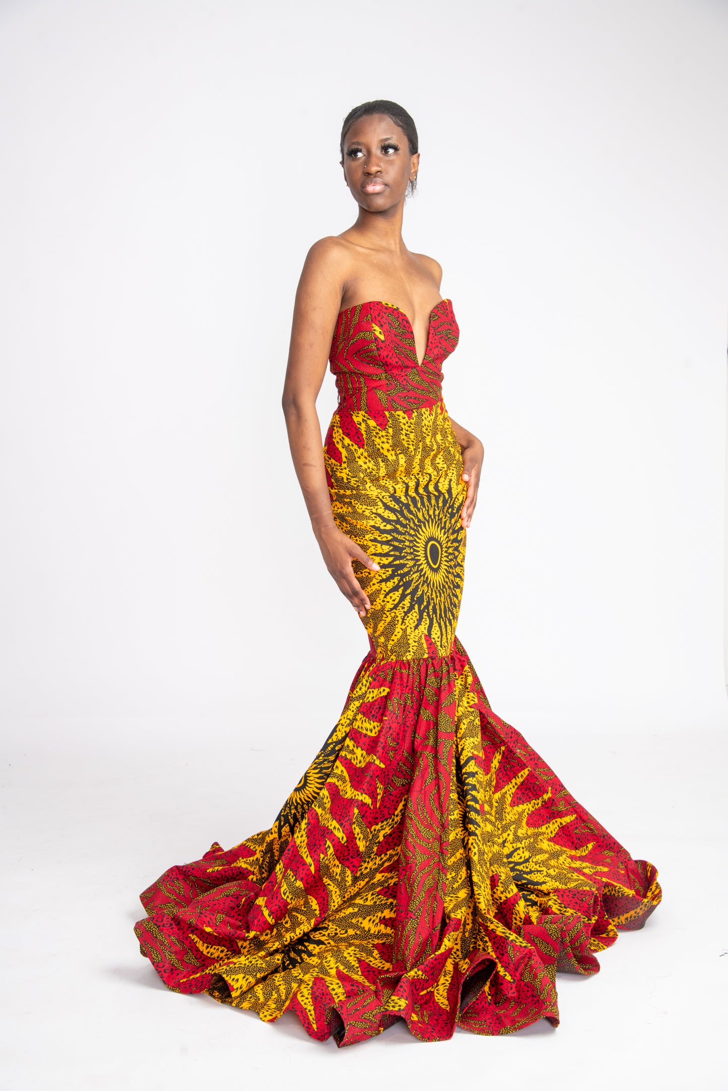 Ngulu African Print mermaid Dress