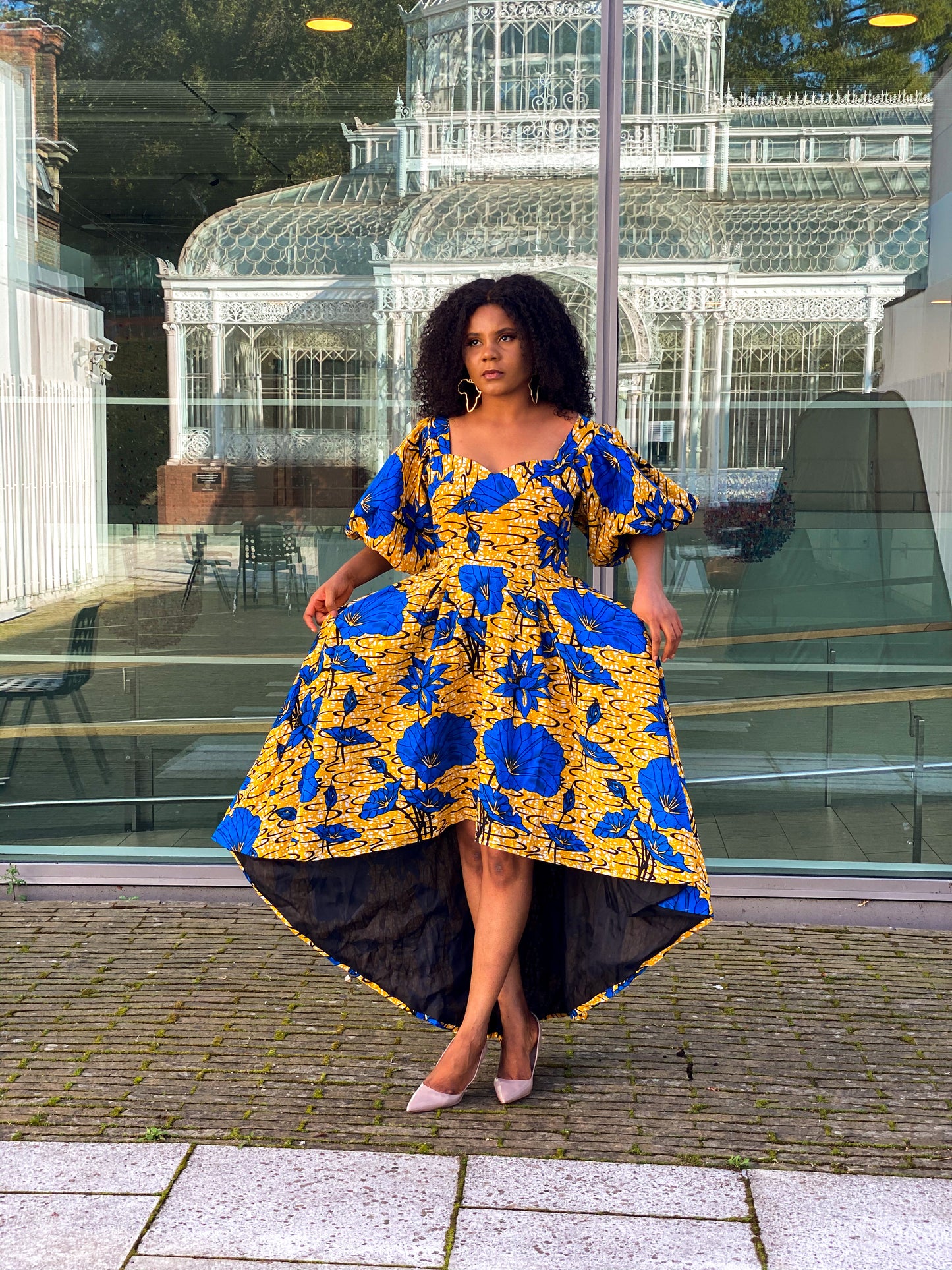 Monifa African print dress