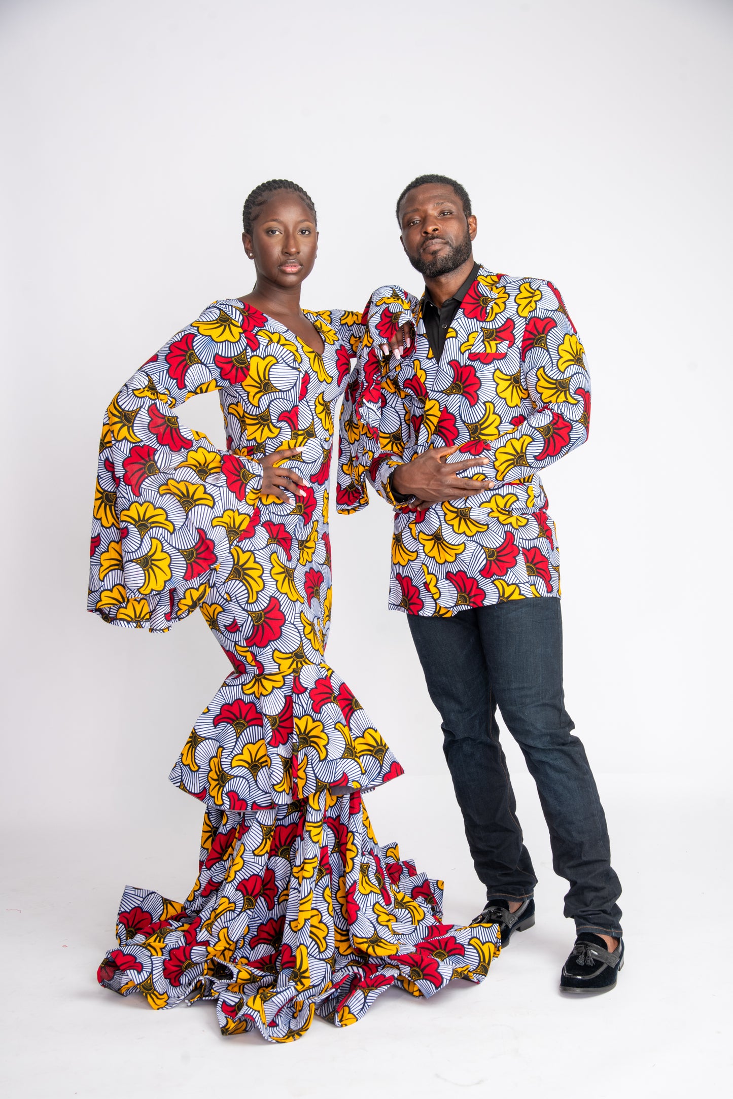 Arike African Print Mermaid Dress