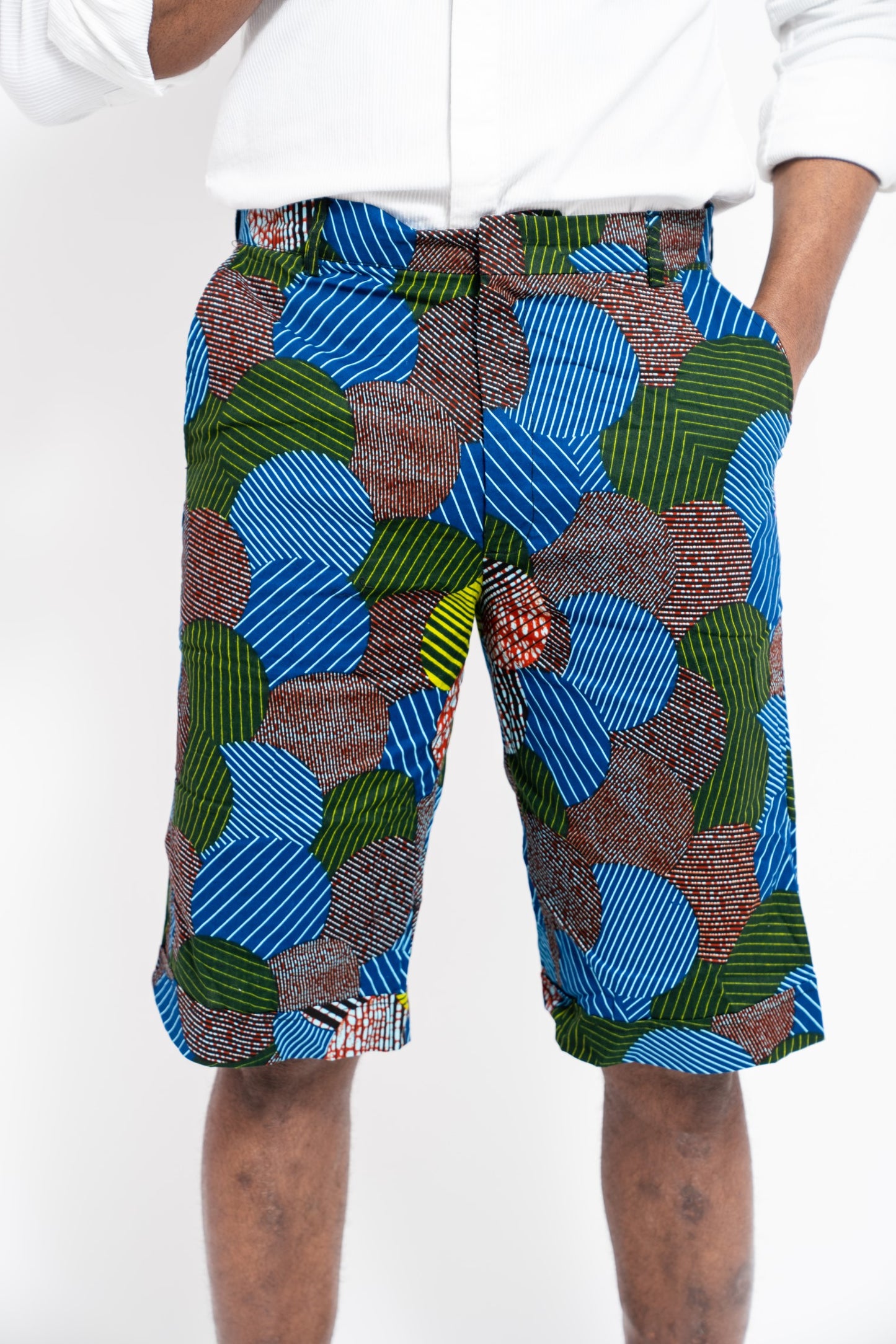 Sani Men African Print Shorts
