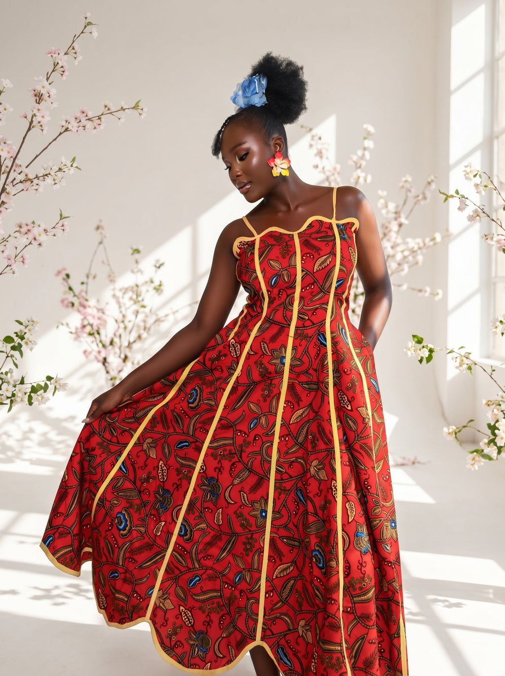 Sachi African Print Dress