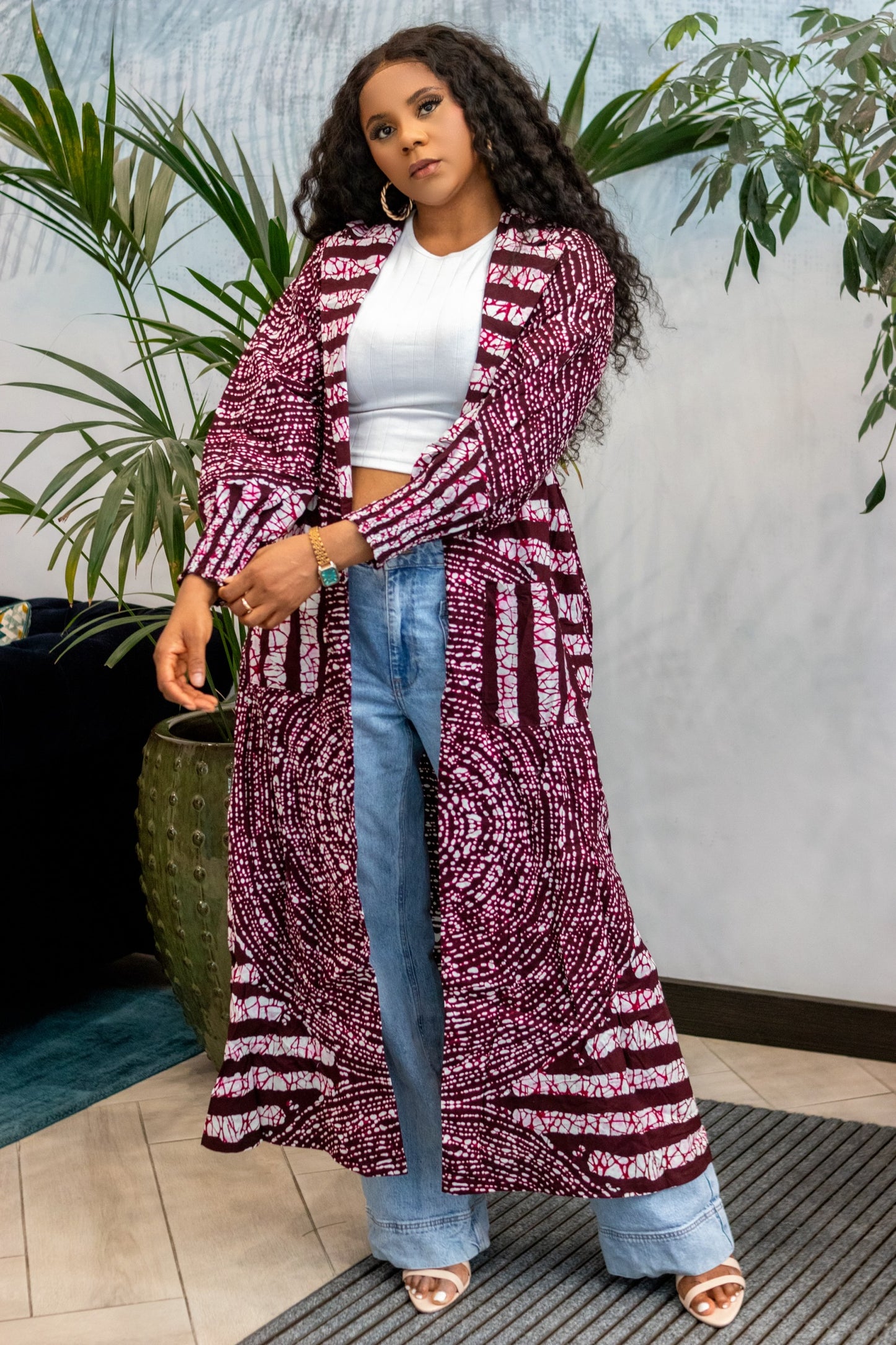 Kene African print Kimono