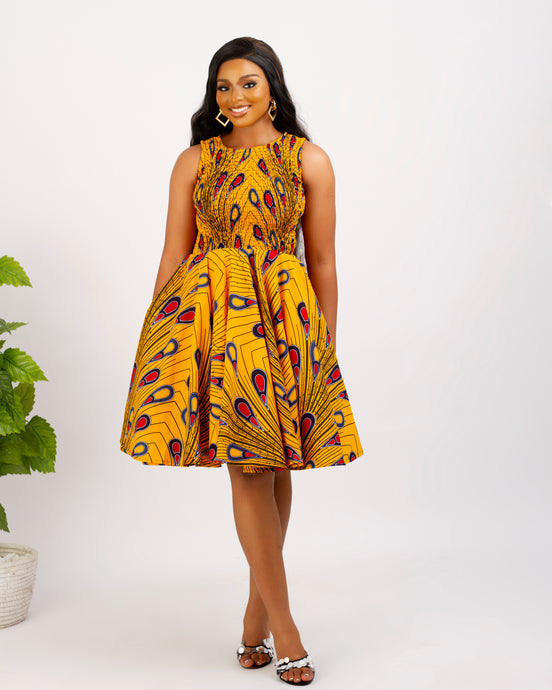 Kwabena African Print Dress