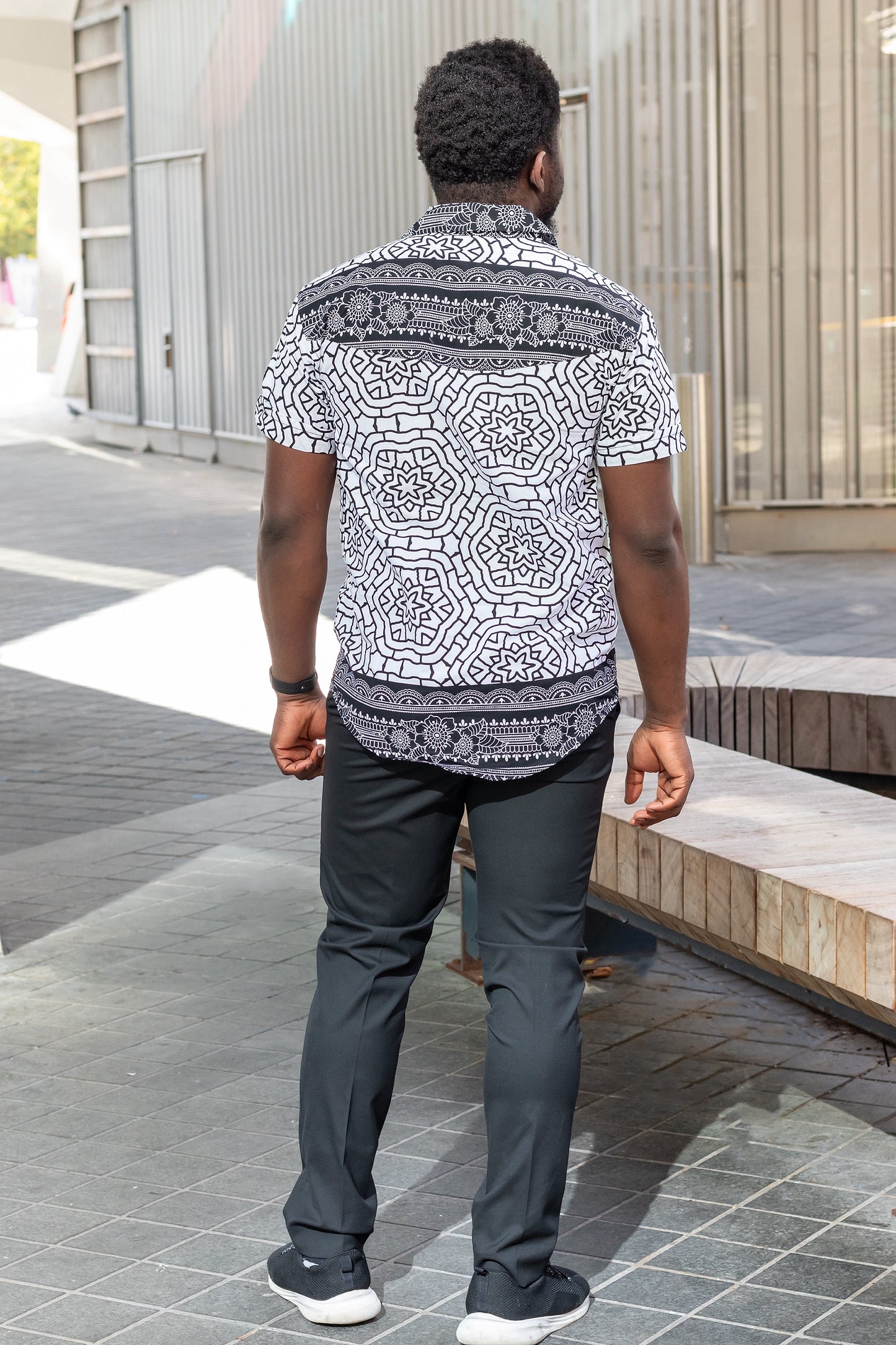 Isaa Men African Print Shirt