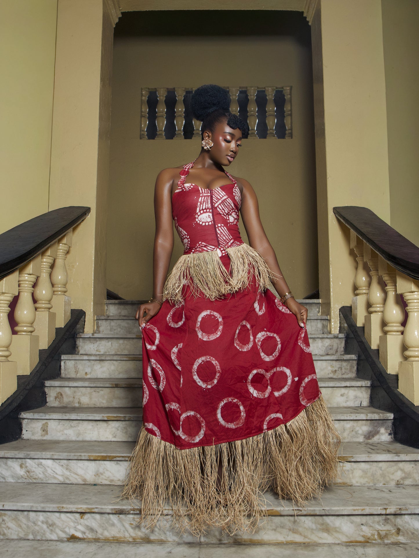 Zamani Two piece skirt And Top set