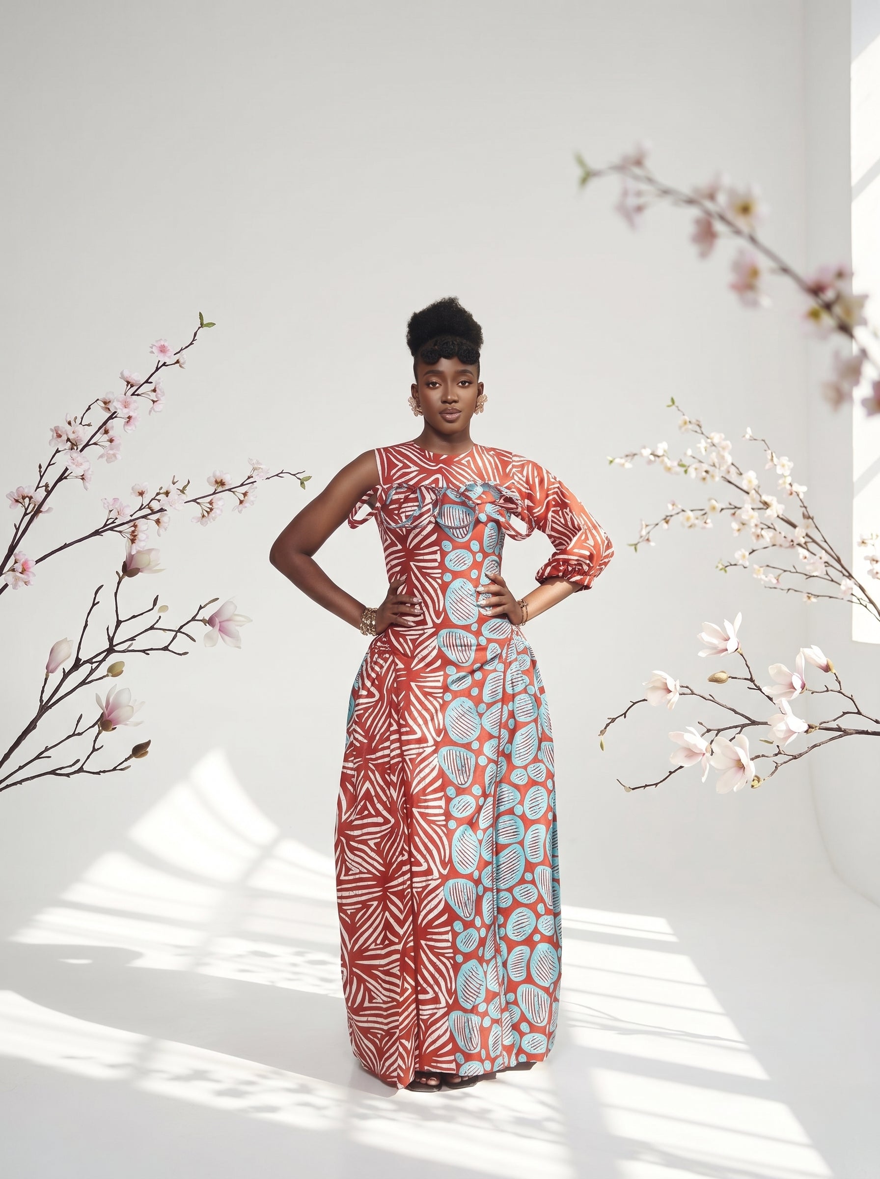 Deola African Print Dress
