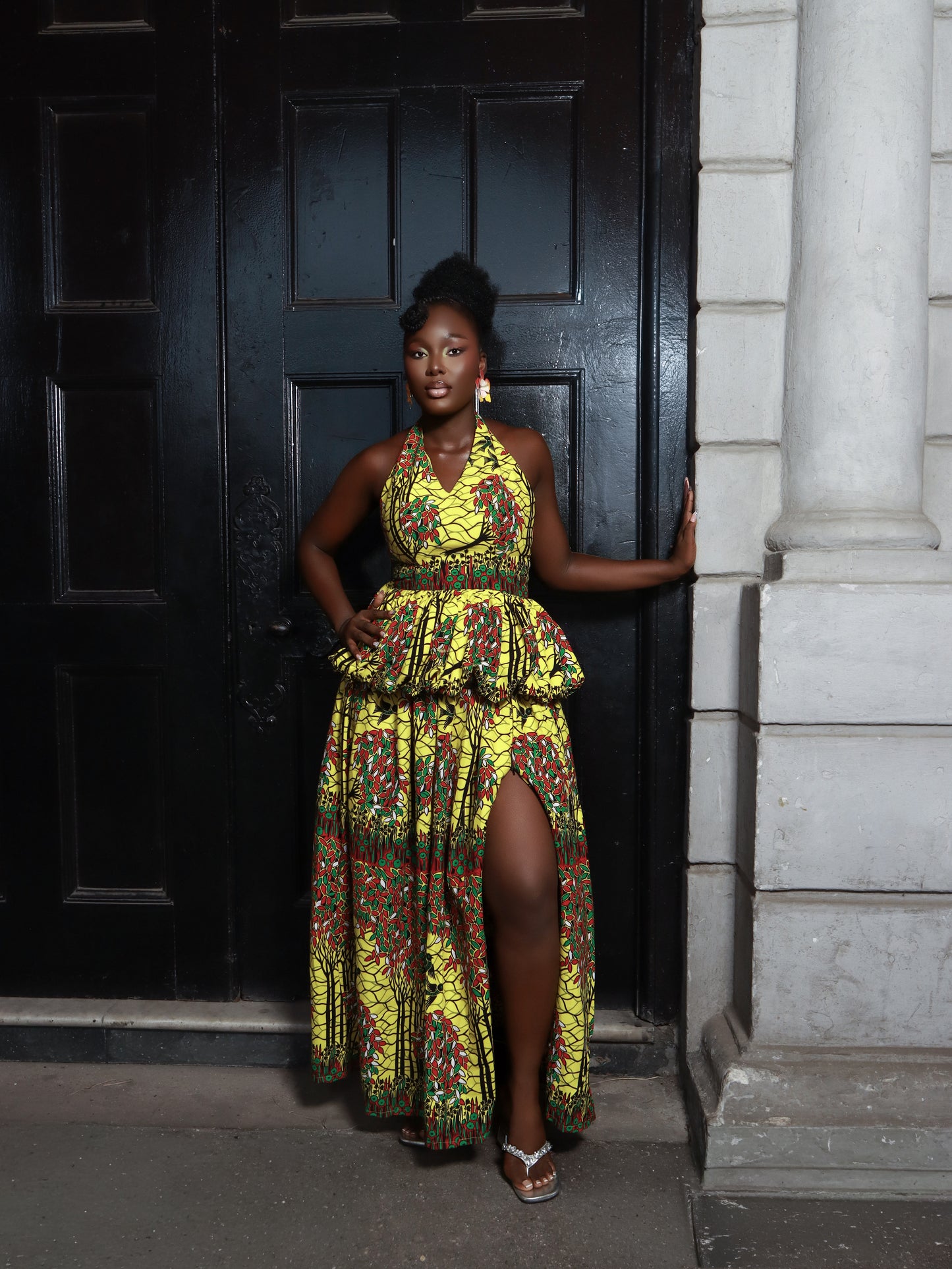 Ivory Two piece skirt And Top set