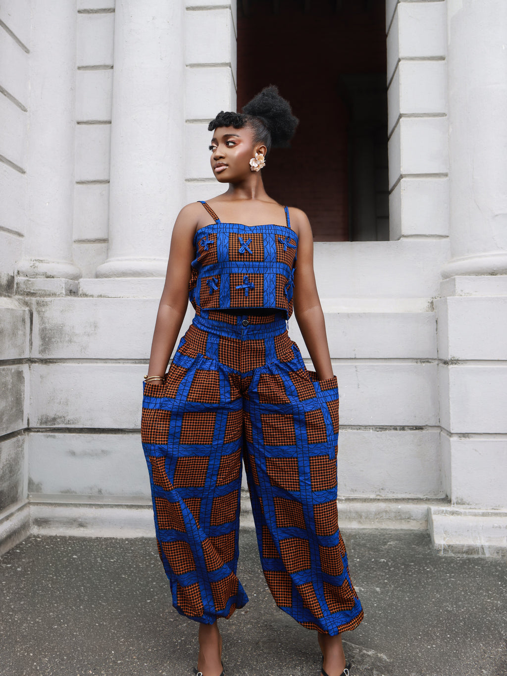 Mila Blue Two Piece Pant and Top set