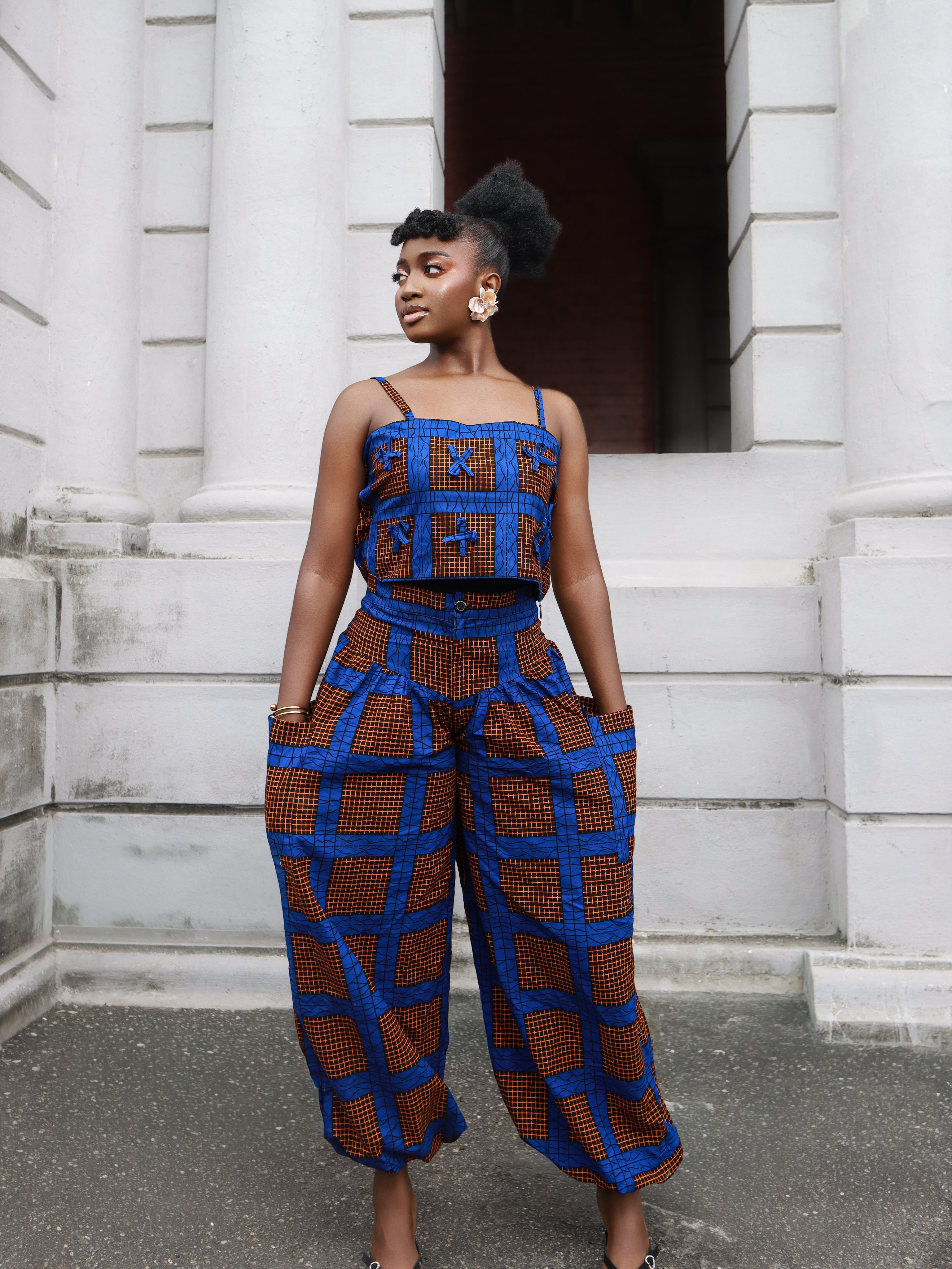 Mila Blue Two Piece Pant and Top set