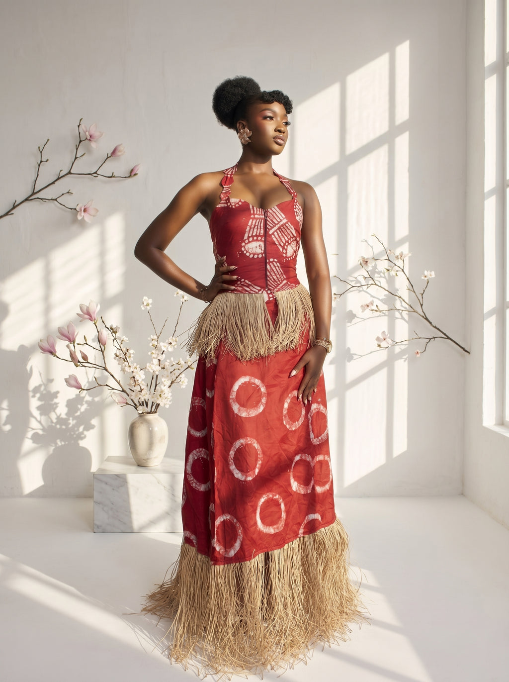 Zamani Two piece skirt And Top set