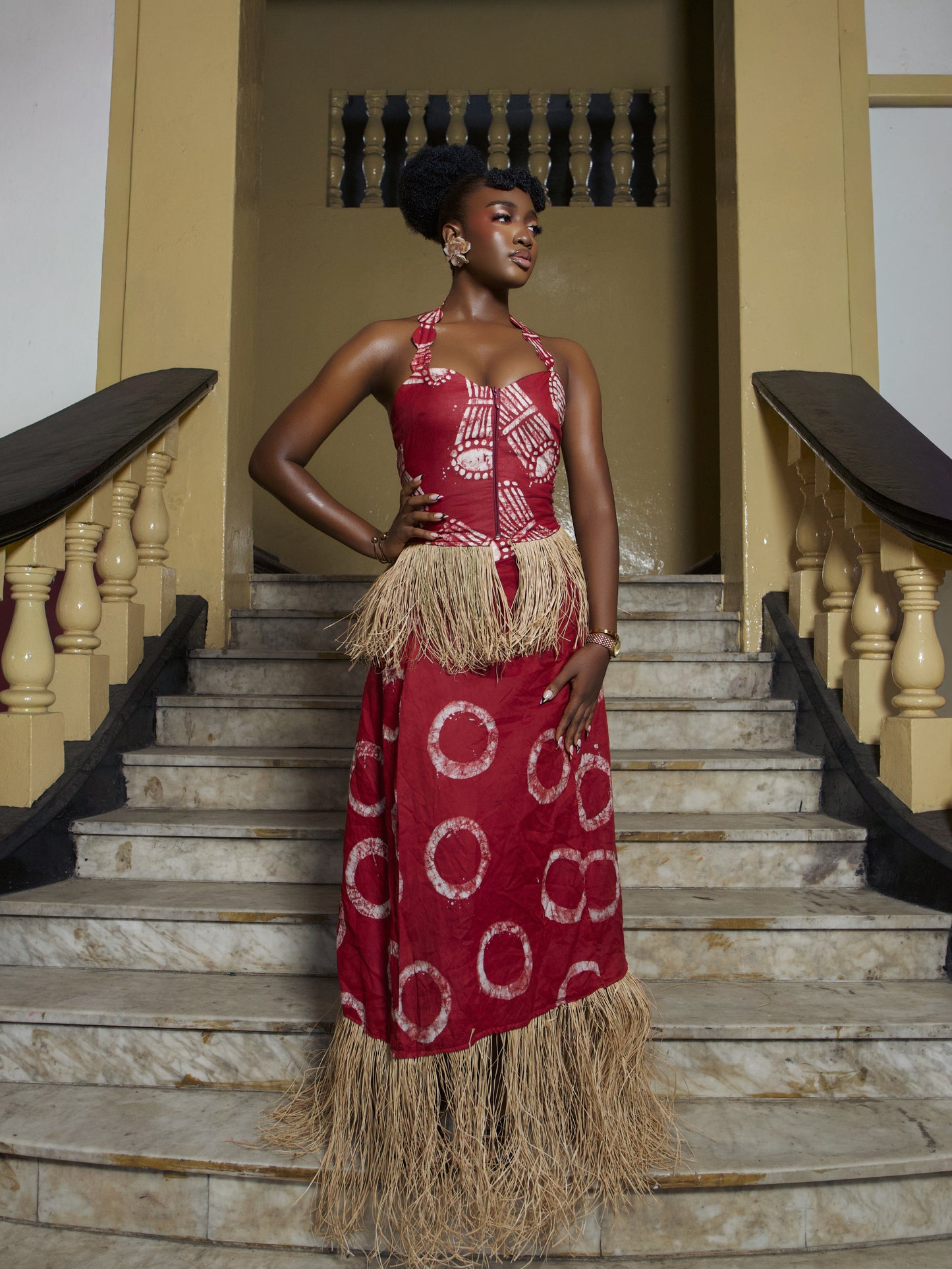 Zamani Two piece skirt And Top set