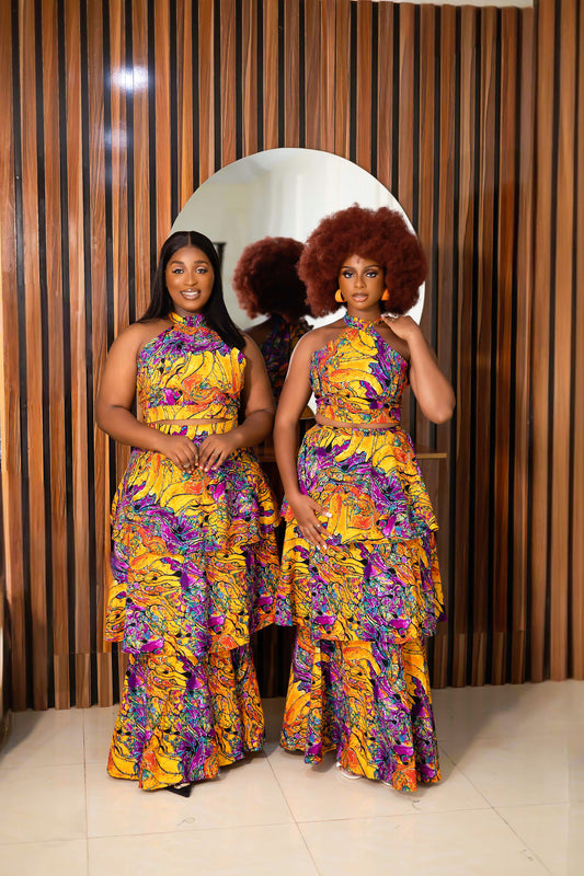 Women – tagged African wax co-ord Ankara matching set – Afrothrone