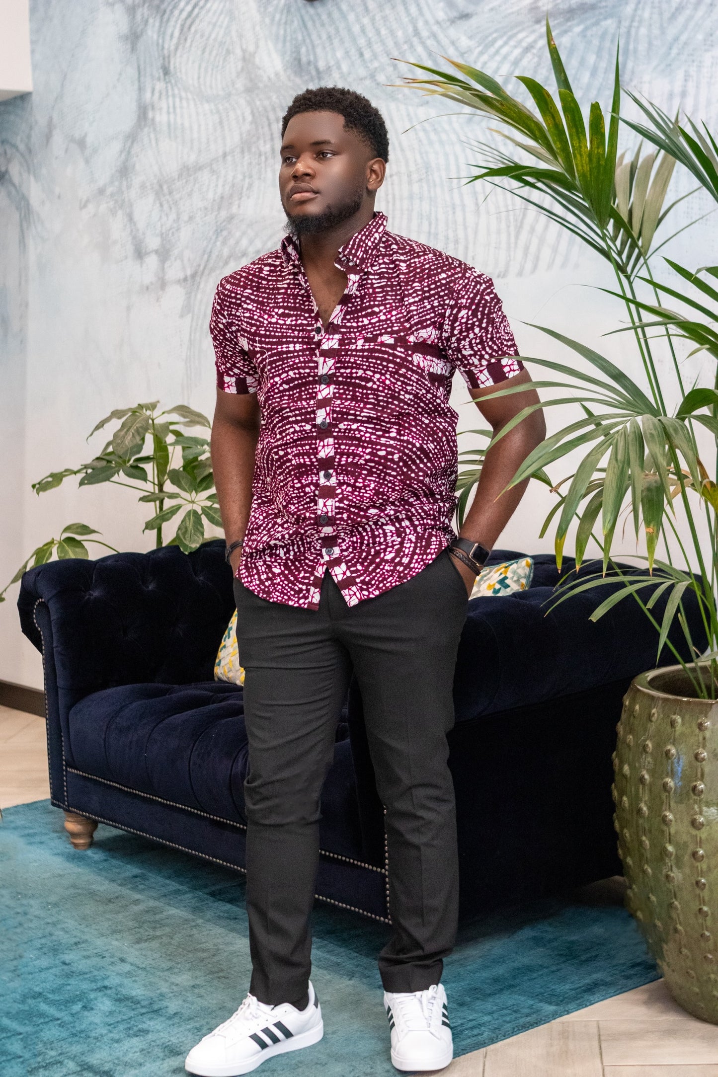 Kene African Print Men Shirt