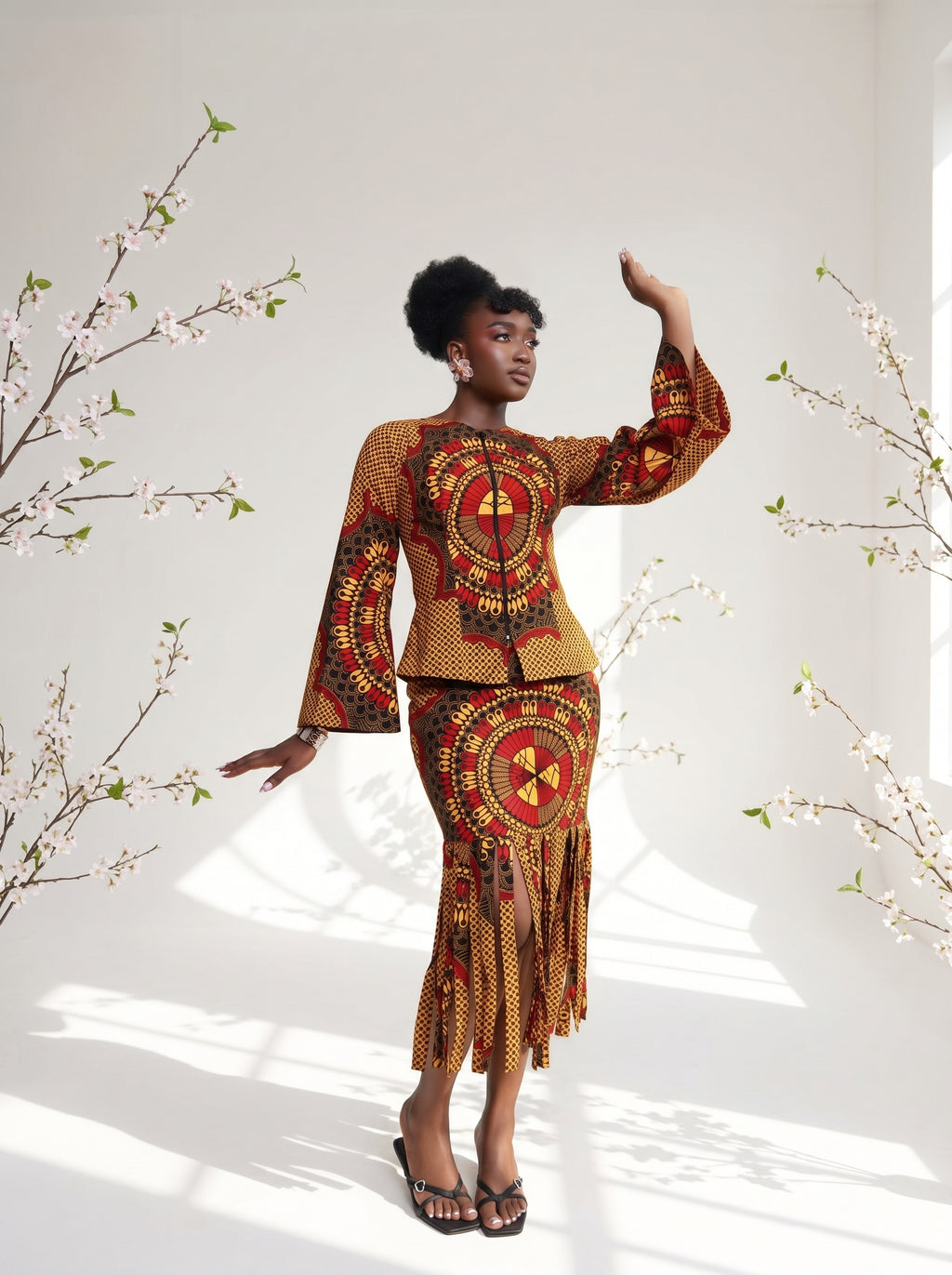 Modupe Two piece skirt And Top set