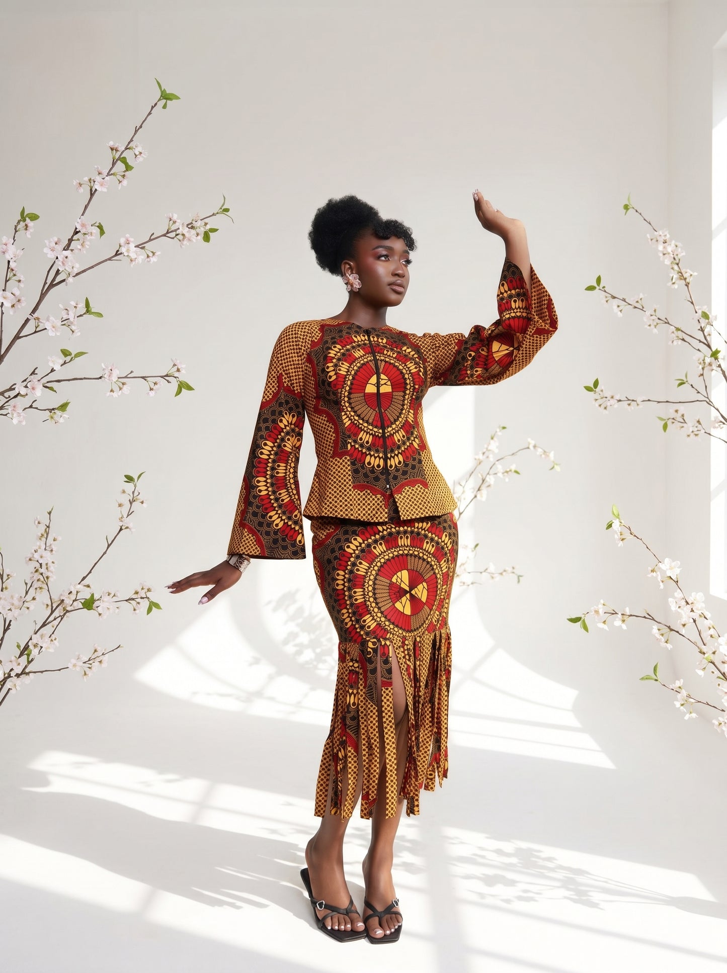Modupe Two piece skirt And Top set