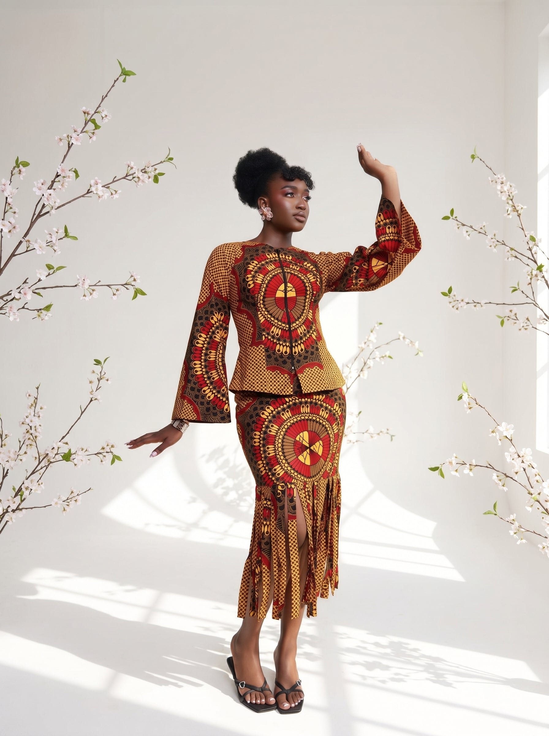 Modupe Two piece skirt And Top set