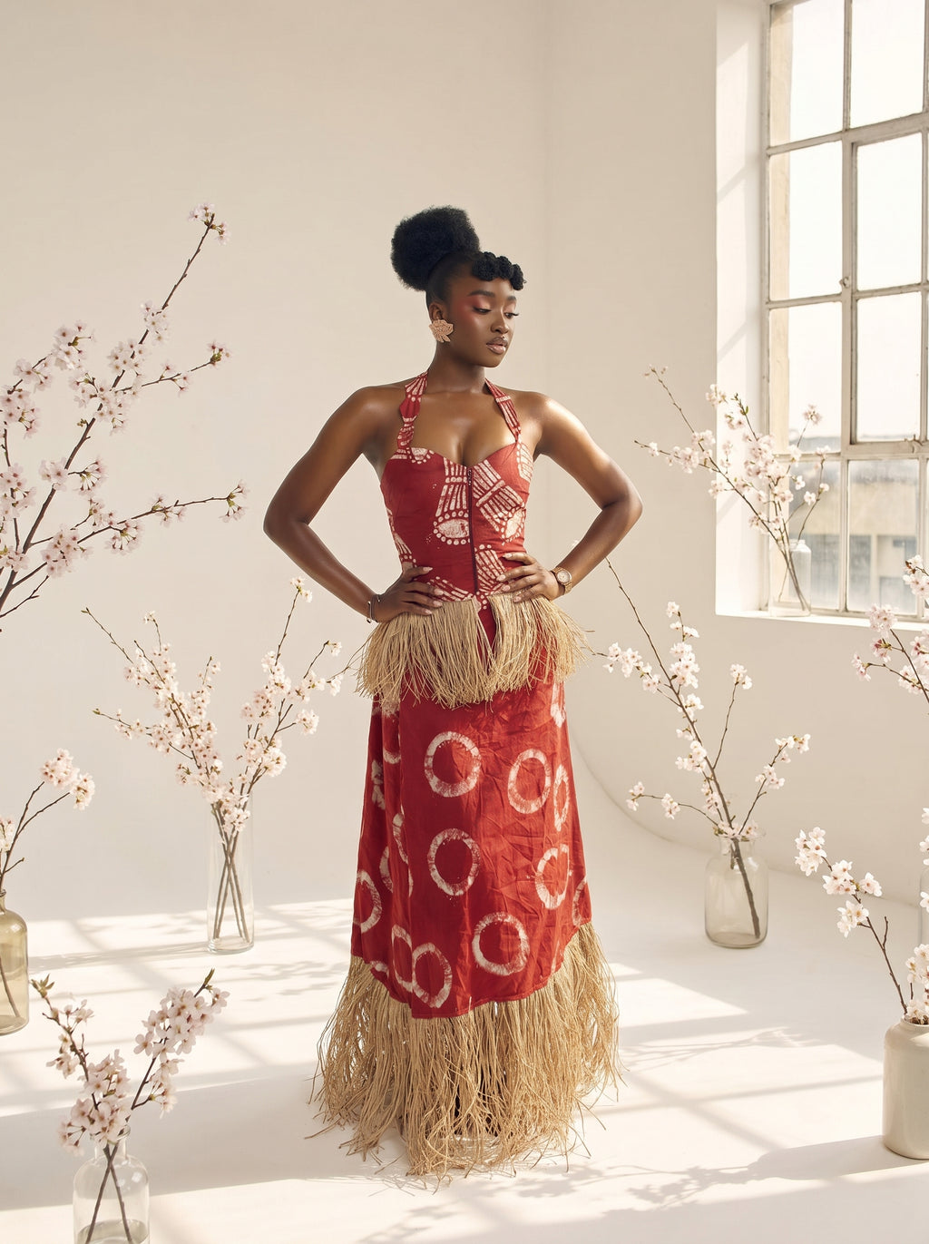 Zamani Two piece skirt And Top set