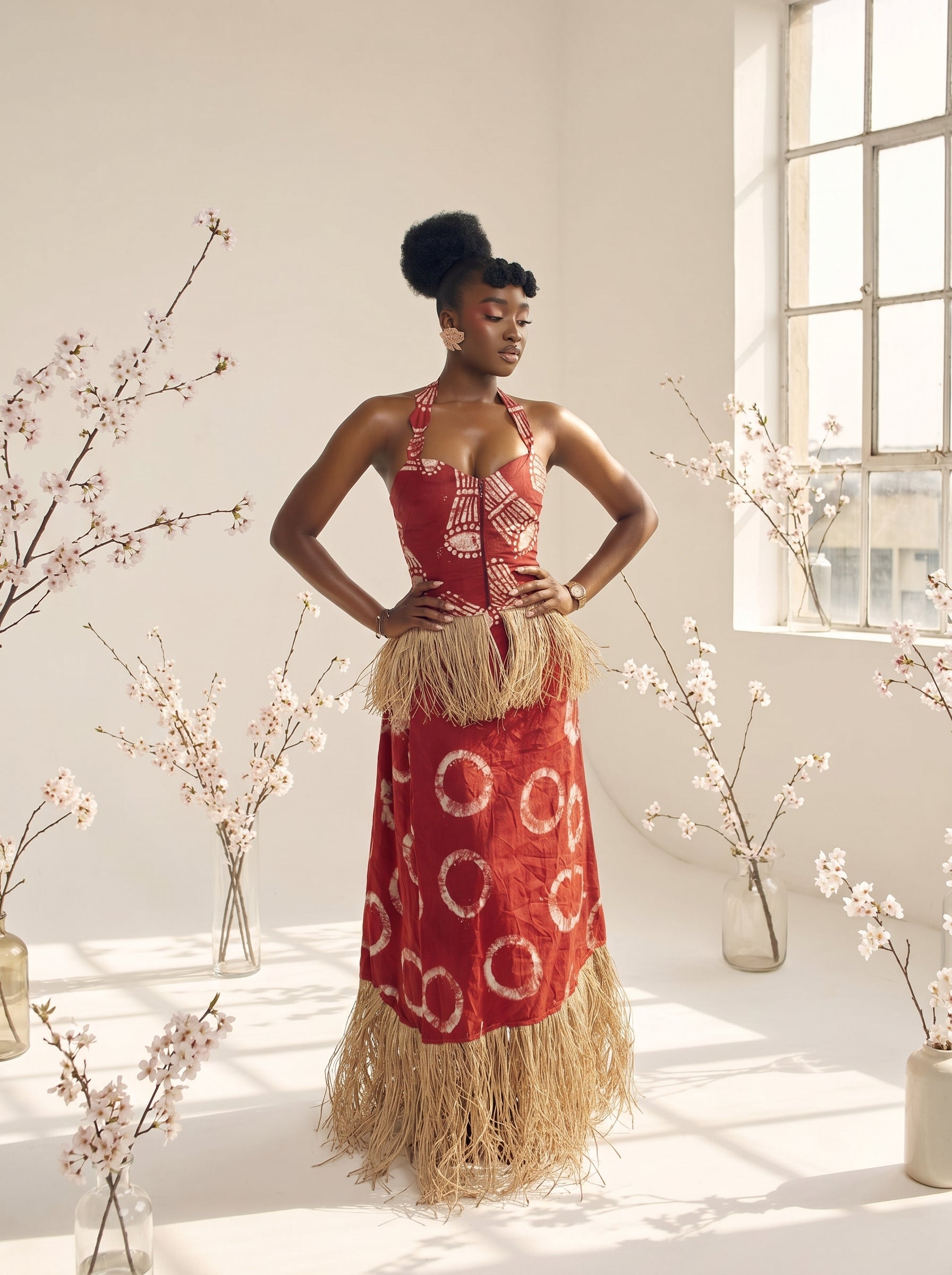 Zamani Two piece skirt And Top set