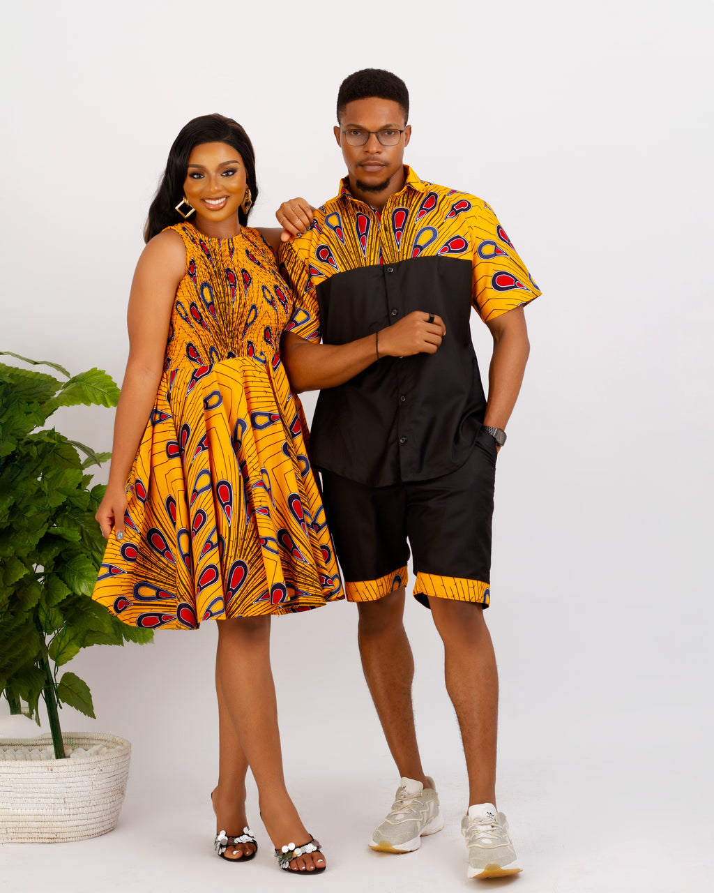 Kwabena Men African Print 2 piece set