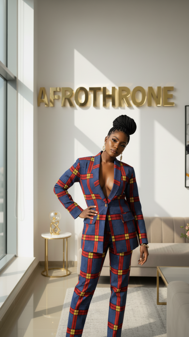 Talia African Print 2-piece suit set