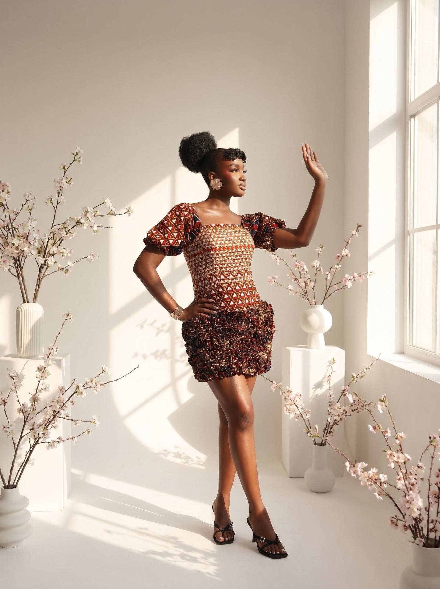 Chioma African Print Dress