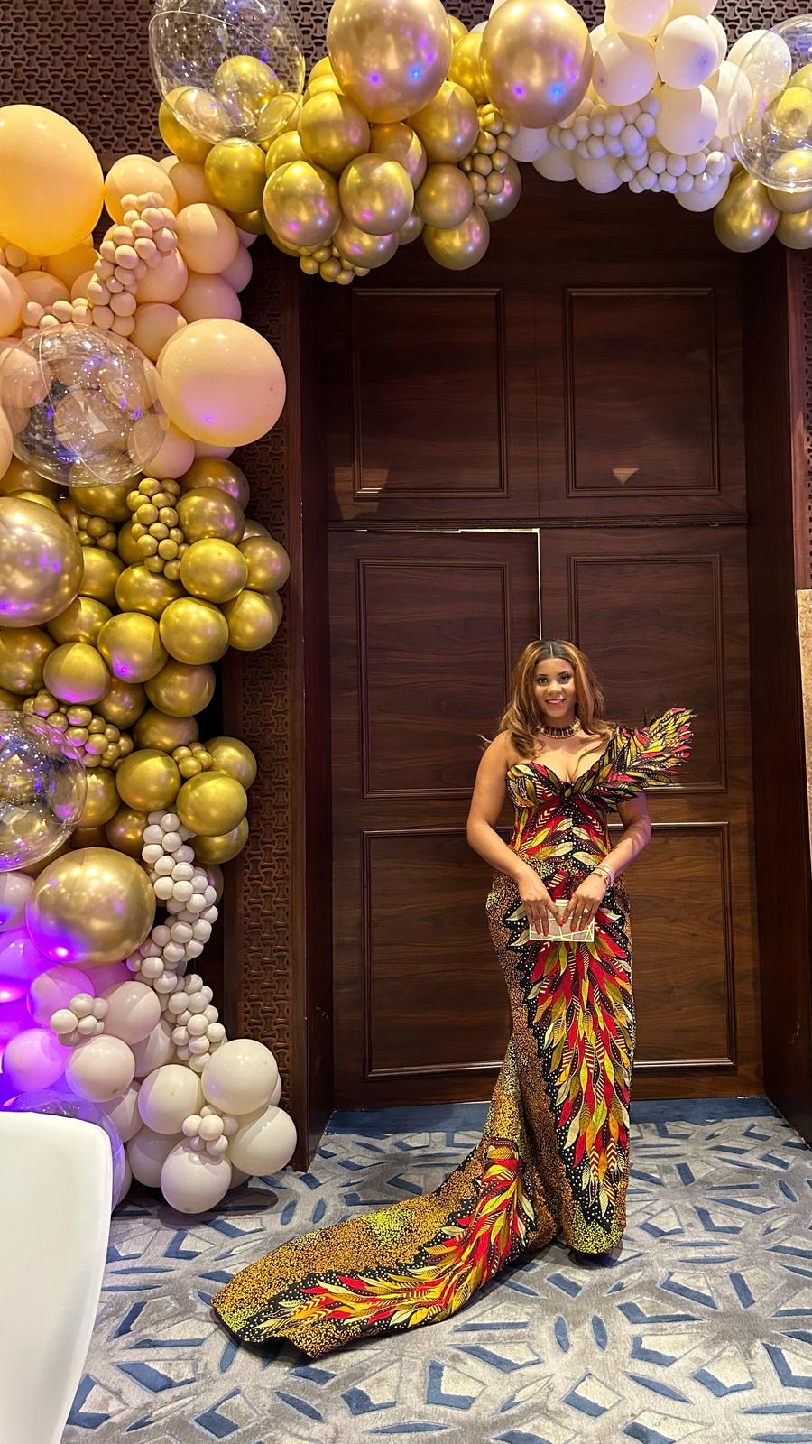 Dessy Couture African Print Dress