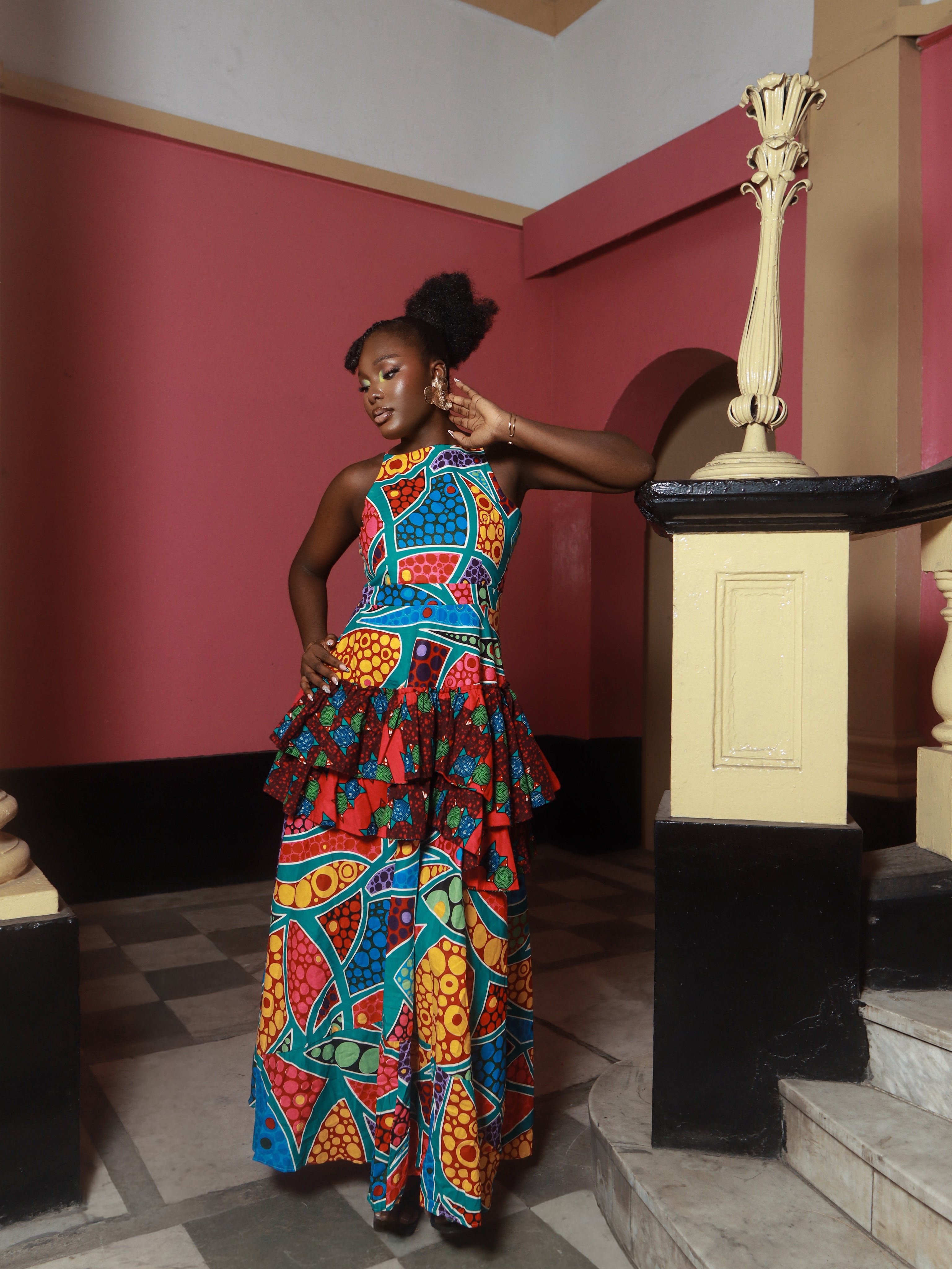 Ajoke African Print Dress