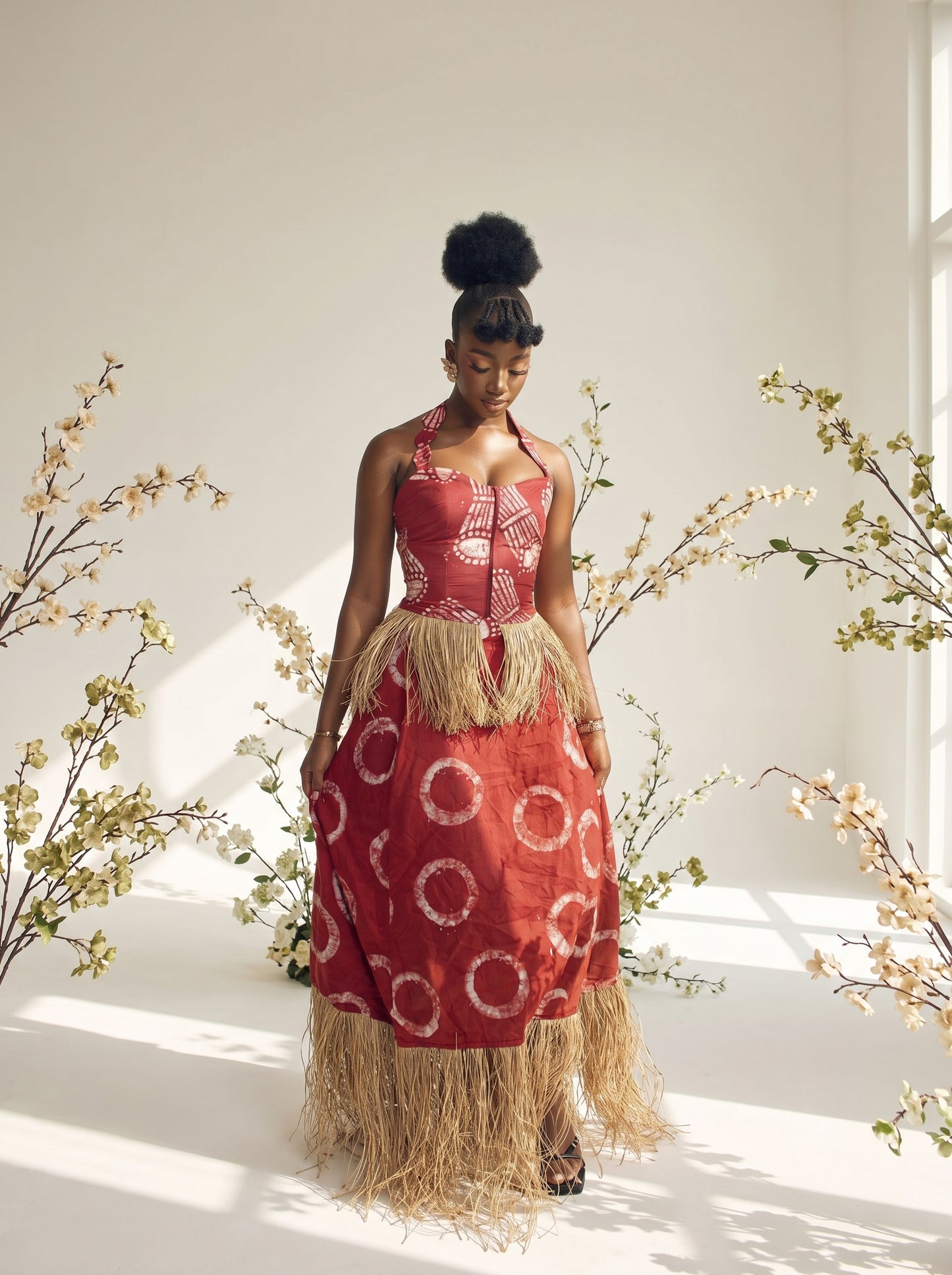 Zamani Two piece skirt And Top set