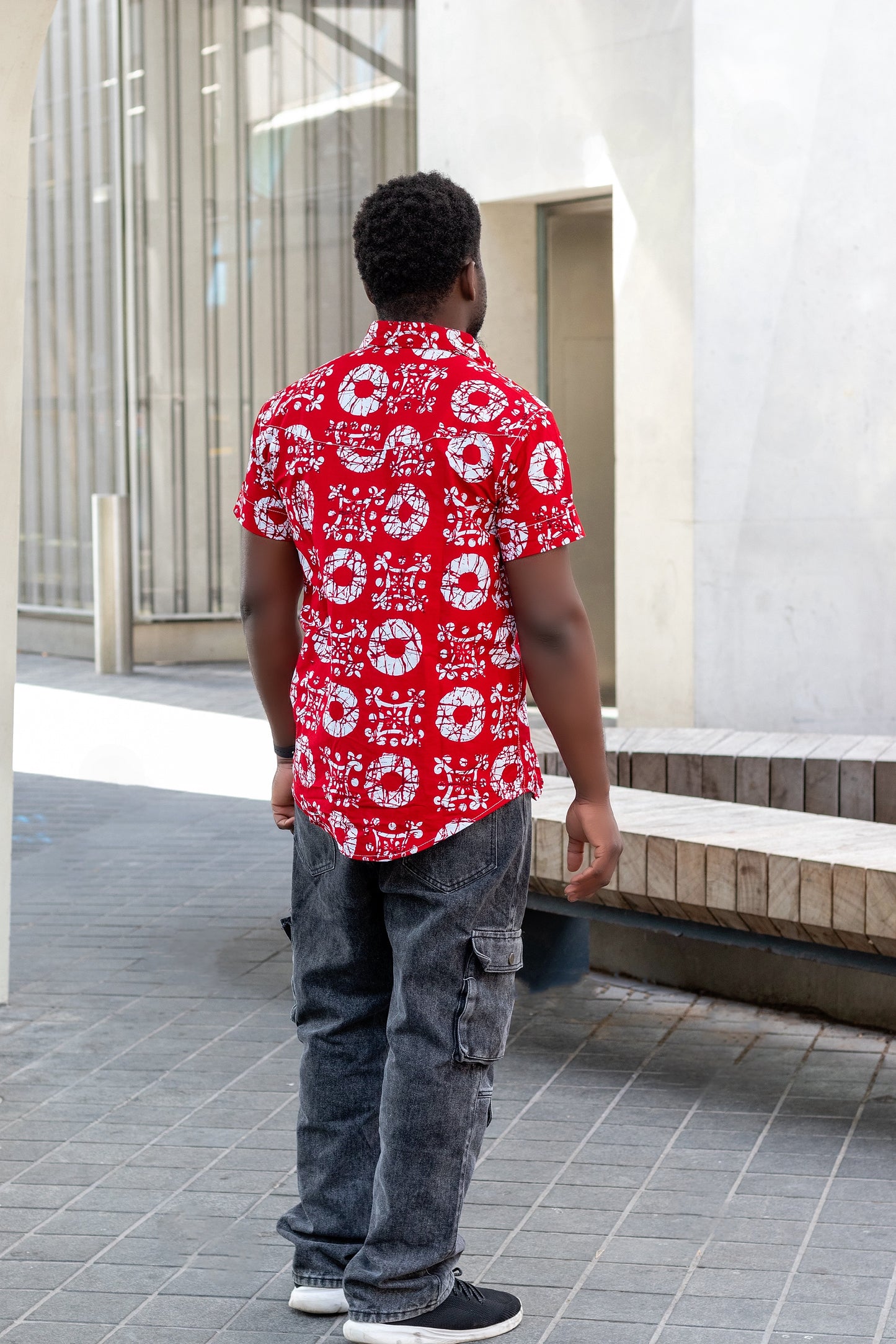 Rikka Men African Print Shirt