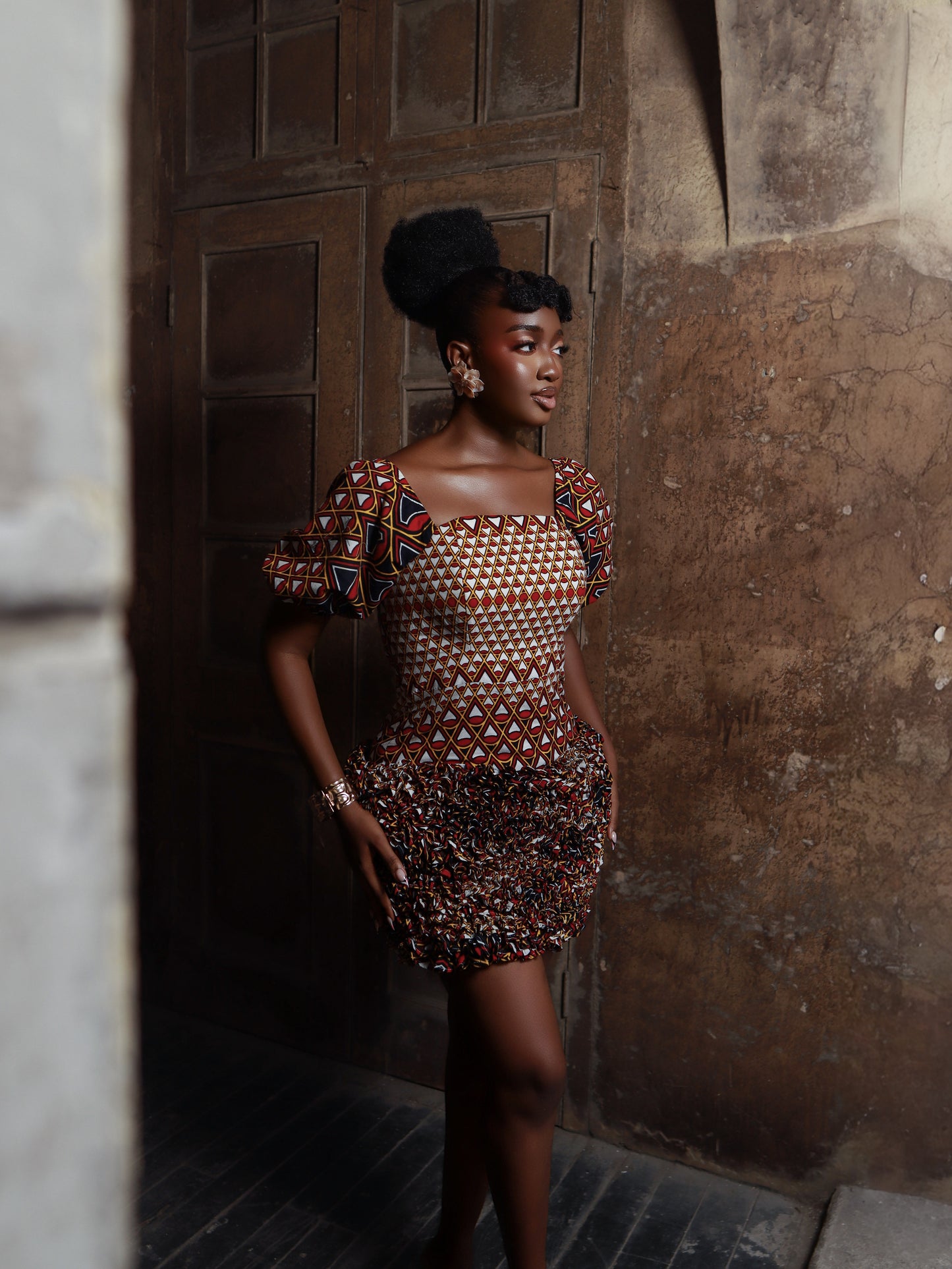 Chioma African Print Dress