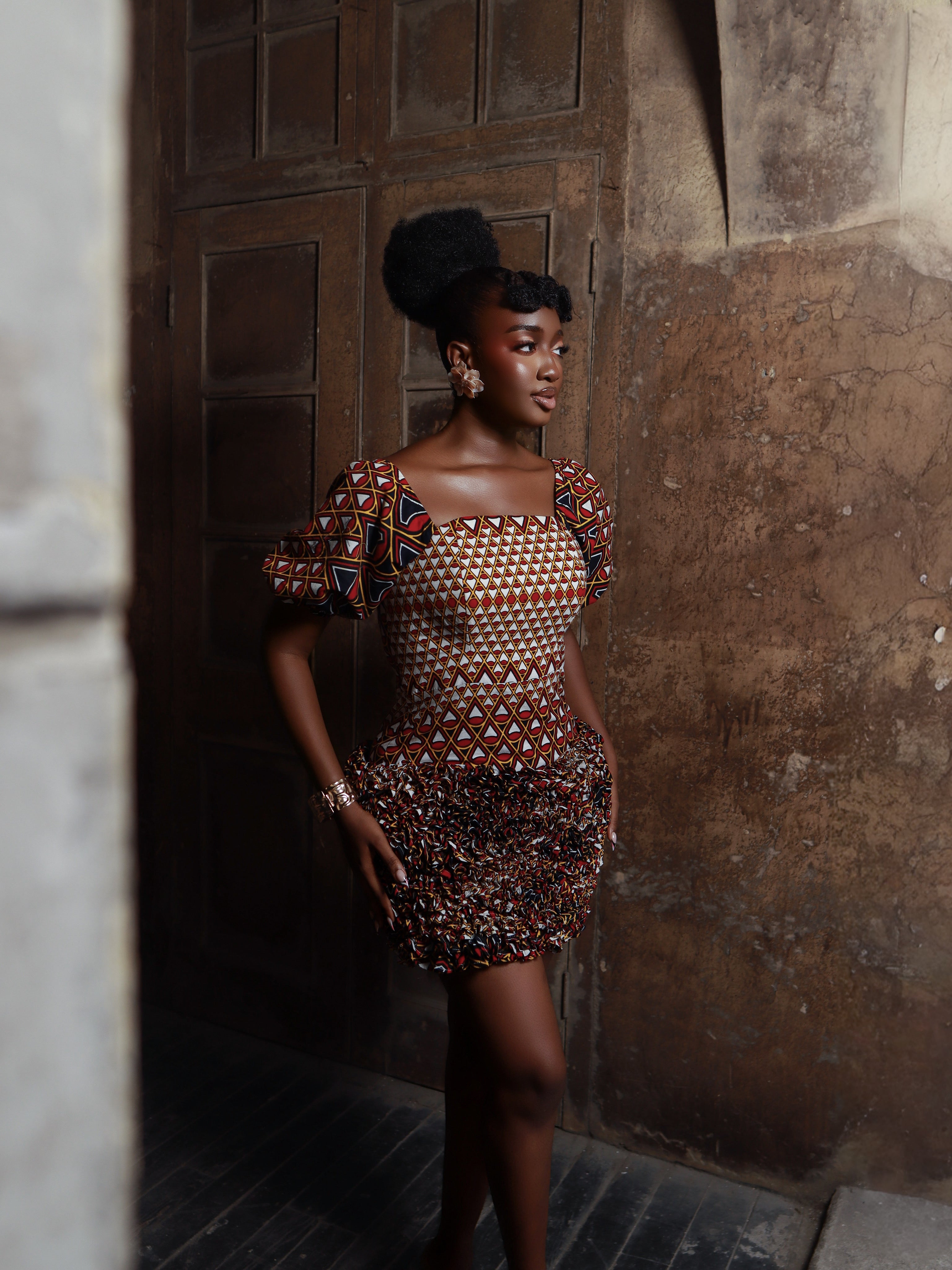 Chioma African Print Dress