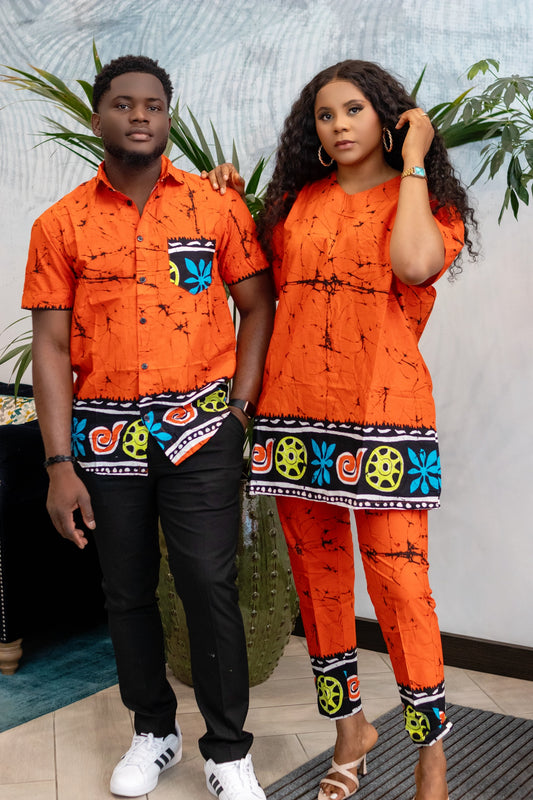 Nsikan Couples Matching African Outfits 1