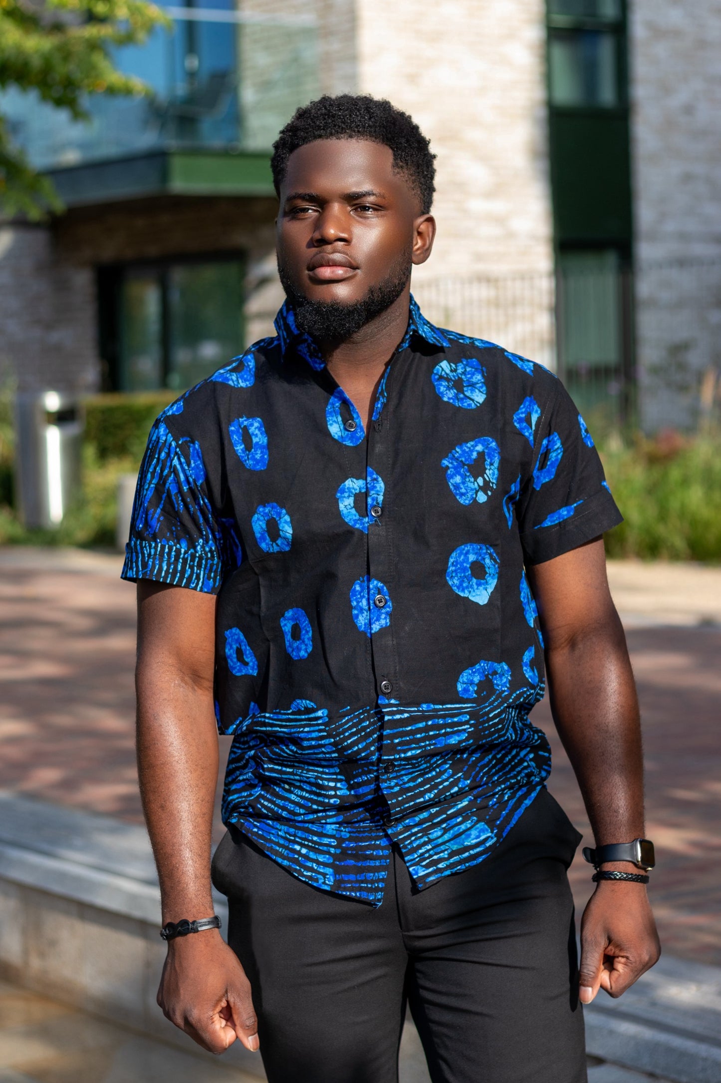 Afua African Print Men Shirt