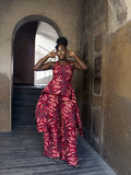 Adaora Halter top and wide-leg pants set