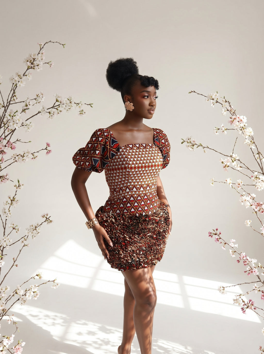 Chioma African Print Dress