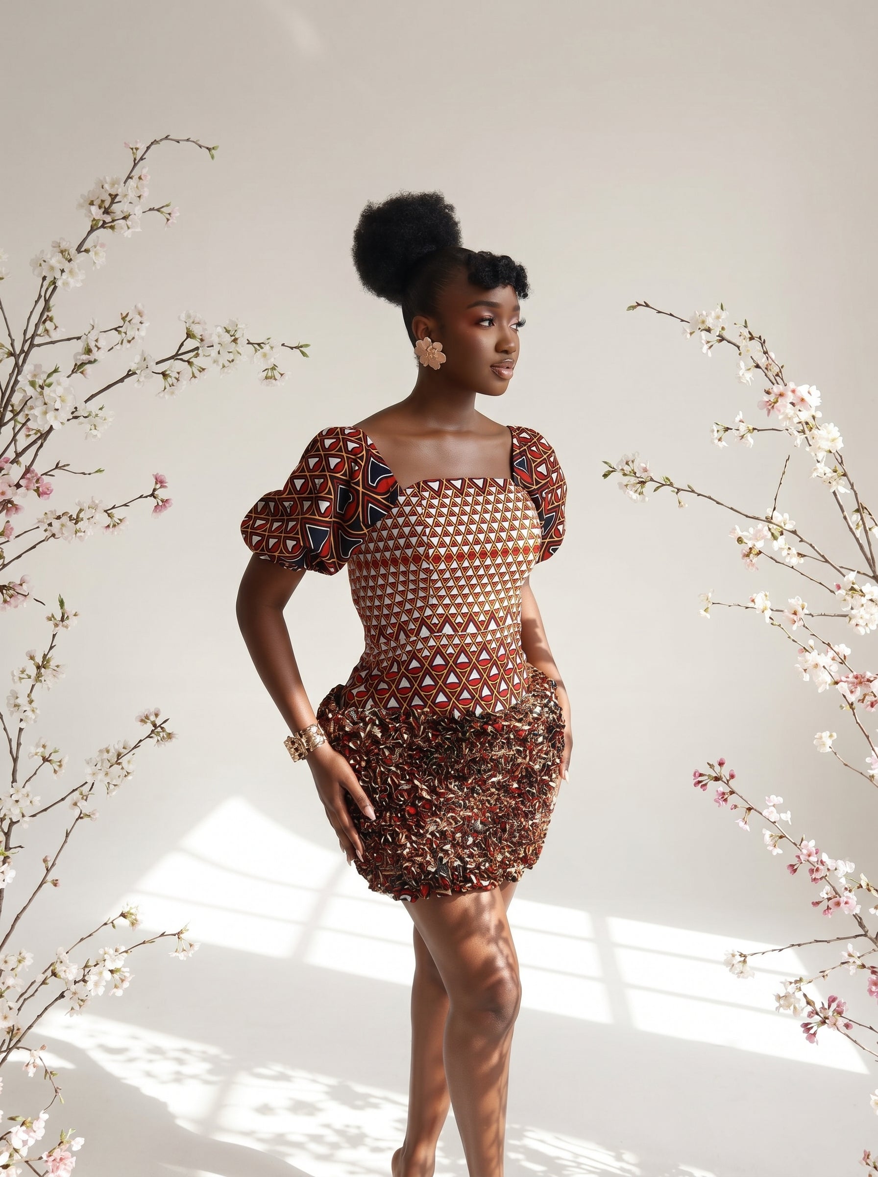 Chioma African Print Dress