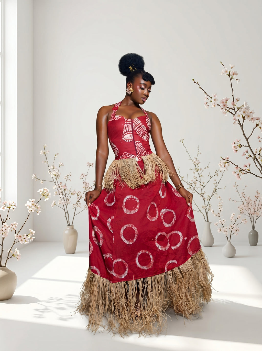 Zamani Two piece skirt And Top set