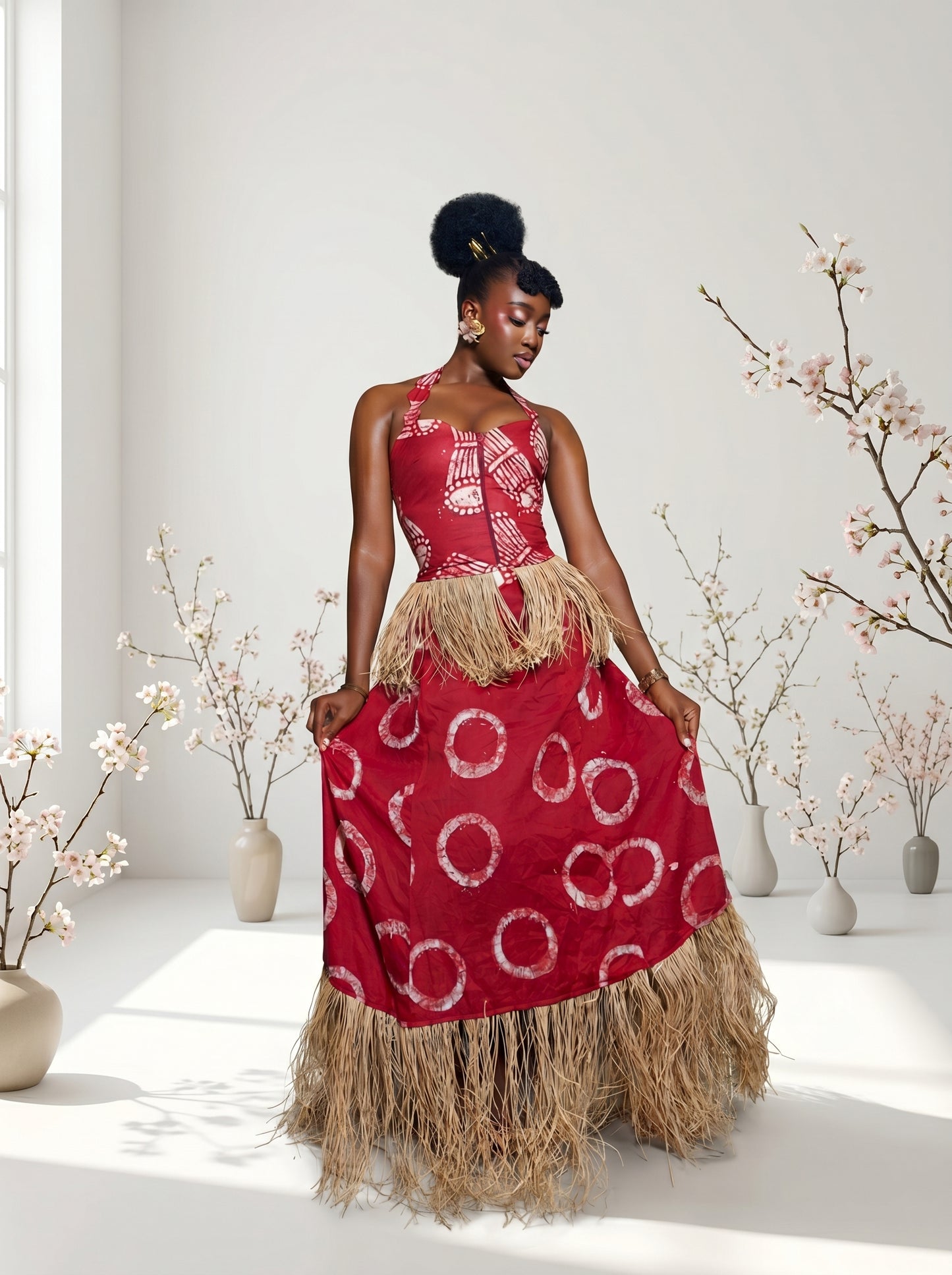 Zamani Two piece skirt And Top set