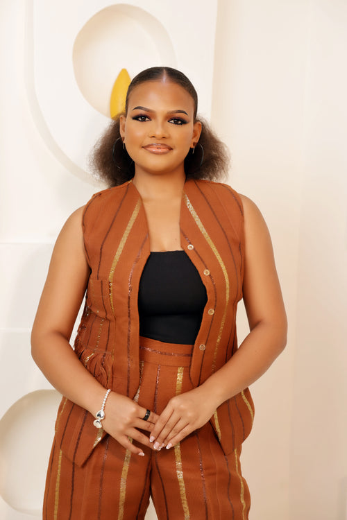 Amani Aso-Oke Pants And jacket 2-Piece set