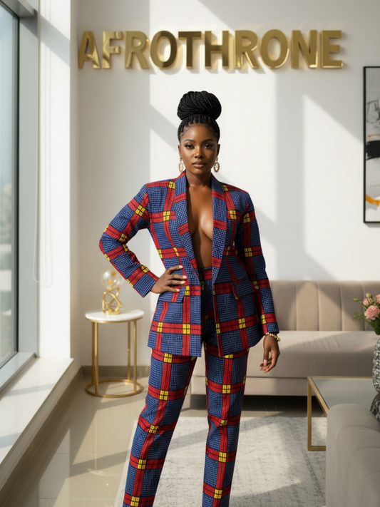 Talia African Print 2-piece suit set