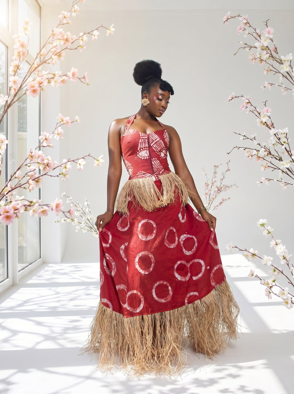Zamani Two piece skirt And Top set